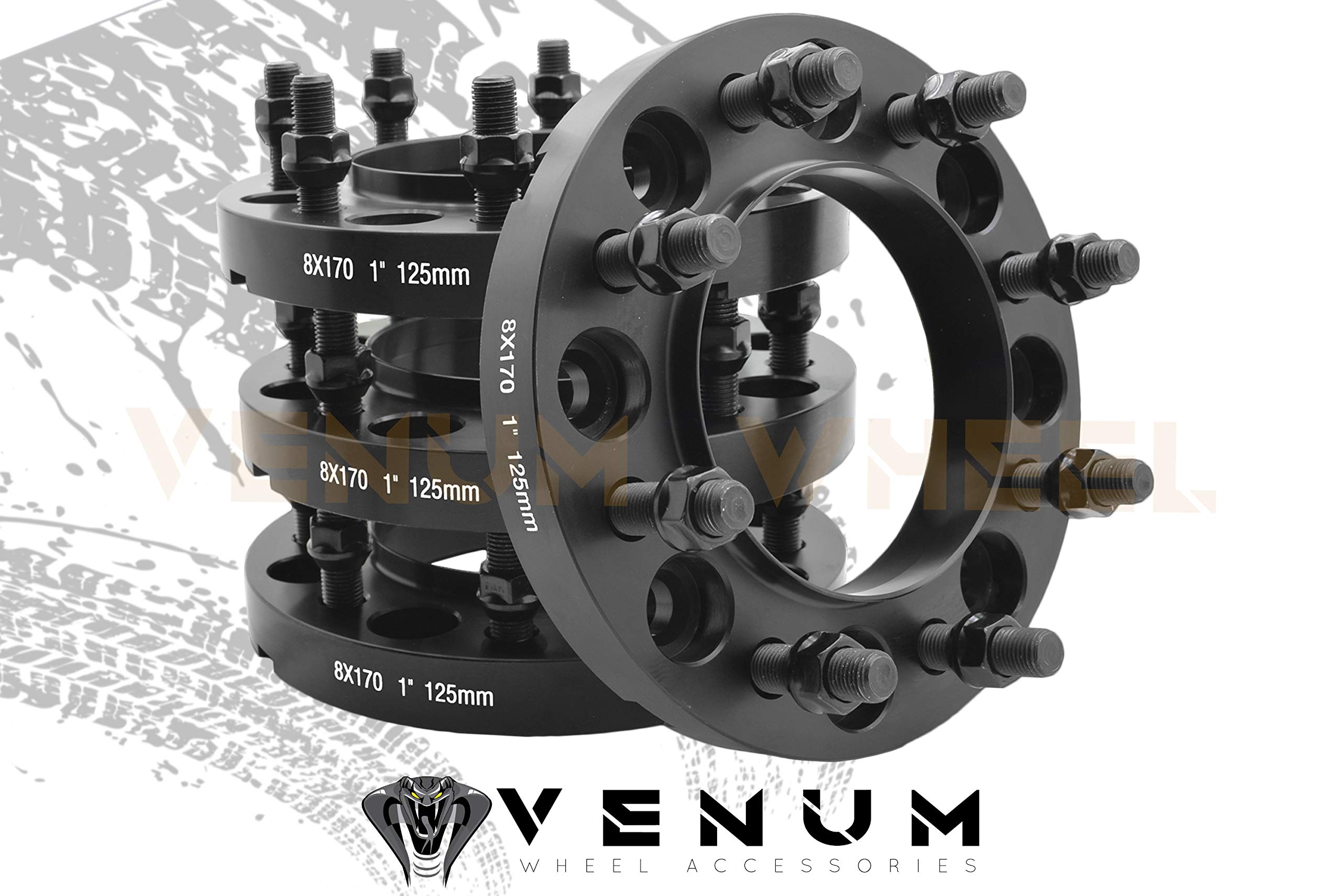 4 Pc Hub Centric Wheel Adapters Spacers 8x170mm 1
