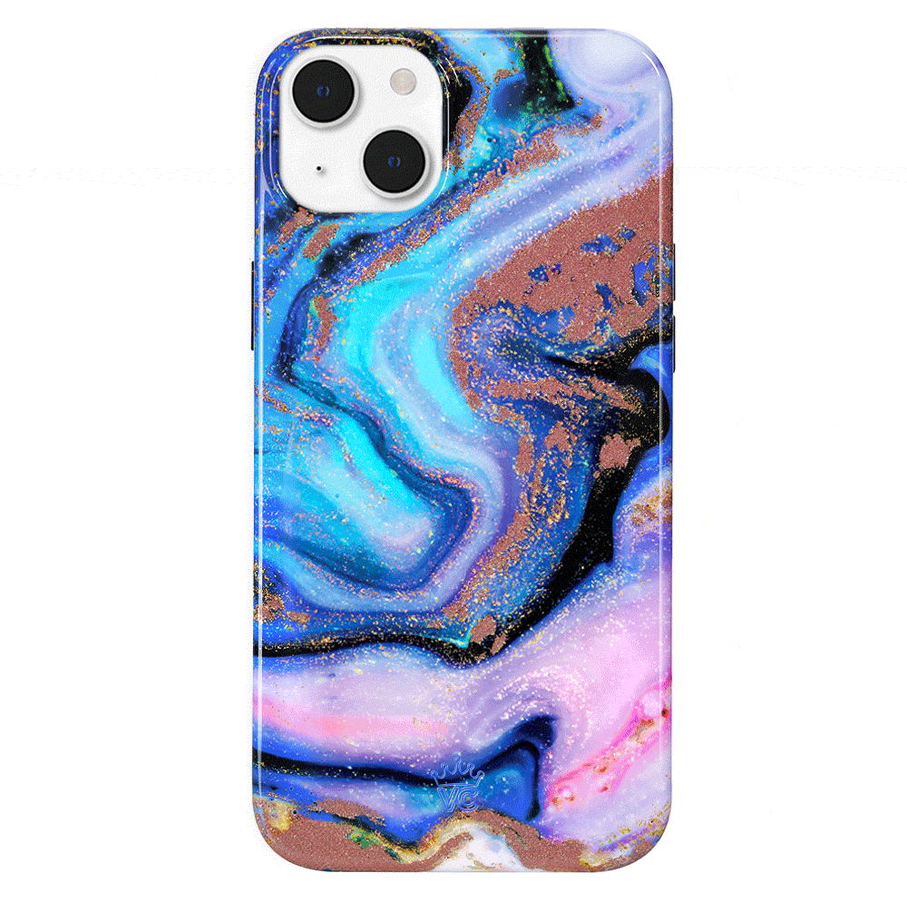 Sparkly Galaxy Glitter iPhone Case - Protective & Stylish Cover for iPhone 13/14/15 - Perfect for Parties, Night Out & Everyday Use