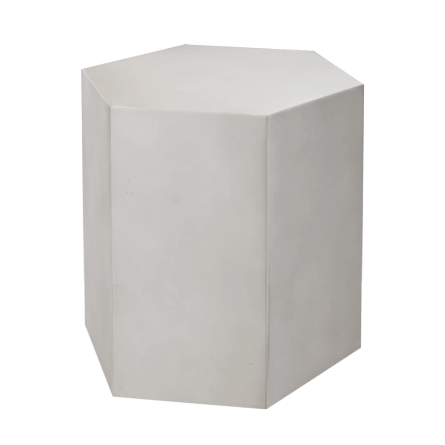 **Hexagon Concrete Side Table - 14.5