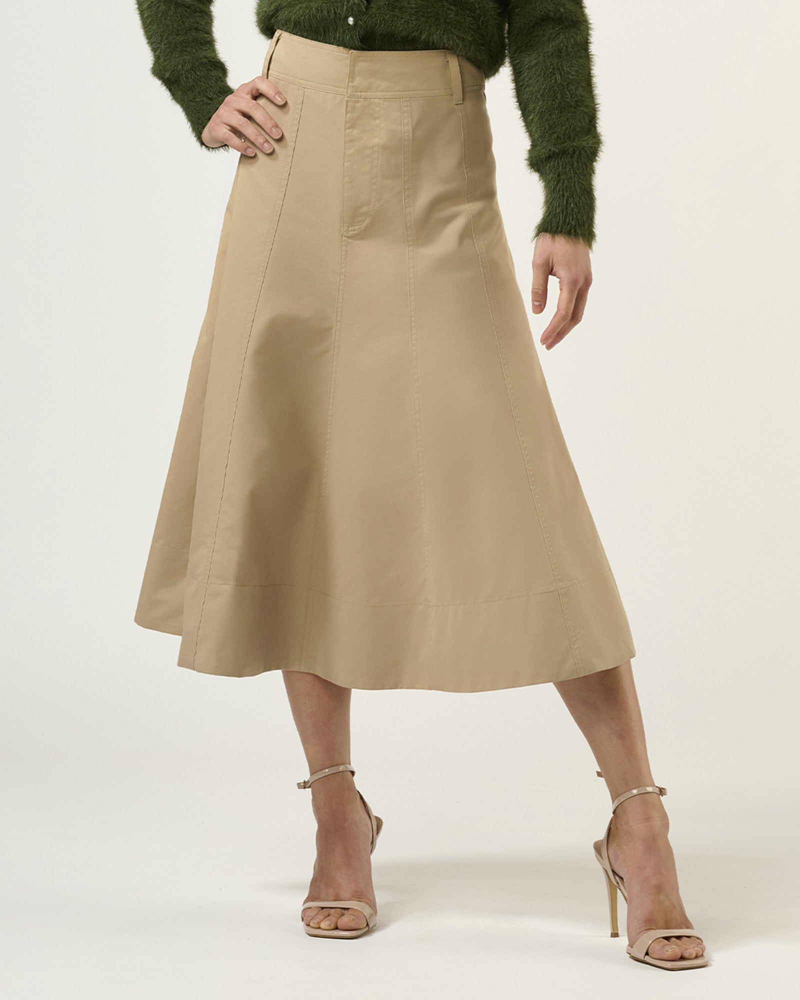 Orin Skirt Sand - Women's Bohemian Beach Skirt with Pockets | Perfect for Summer Vacations, Music Festivals & Beach Getaways