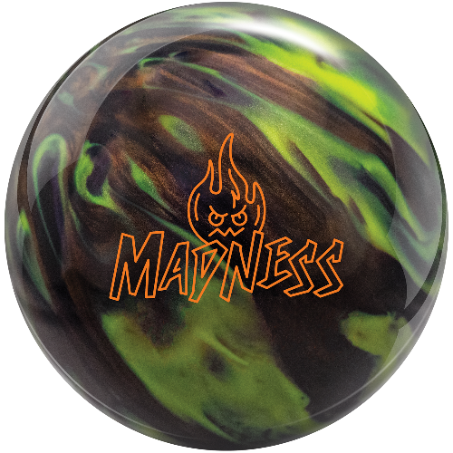 Columbia 300 Madness Pearl Bowling Ball - High Performance Reactive Coverstock for Hook Potential | Yellow/Black/Bronze Color | Perfect for League Play & Tournament Competition