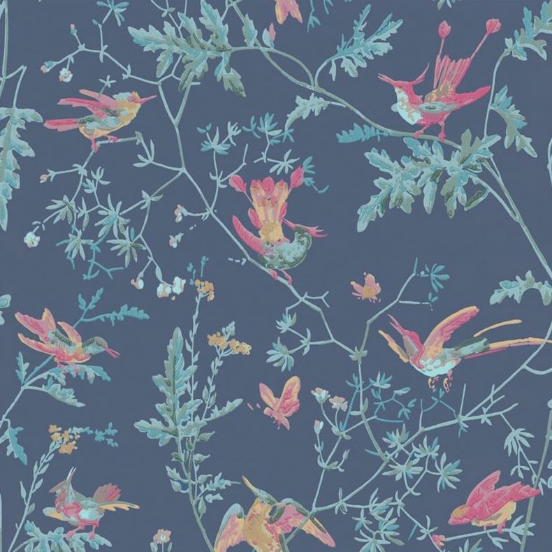 Cole and Son Hummingbirds Wallpaper - Premium Floral Design for Living Room, Bedroom & Nursery Decor | 100/14068