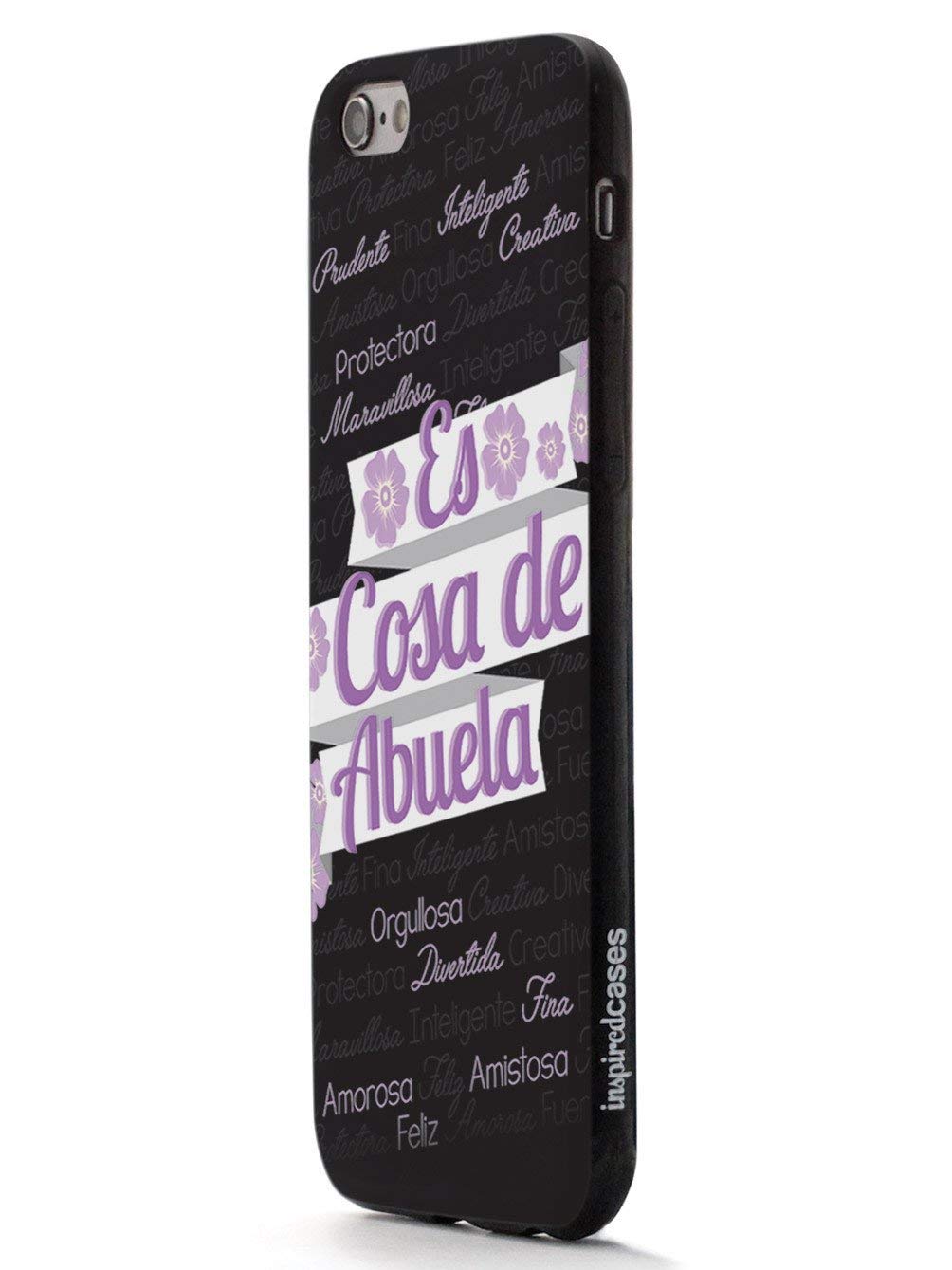 Inspired Cases - Shockproof iPhone 8 Case with 3D Textured Design - Slim Protective Cover for Apple iPhone 8 - ES Cosa de Abuela (Purple) - Perfect for Everyday Use, Travel & Outdoor Activities