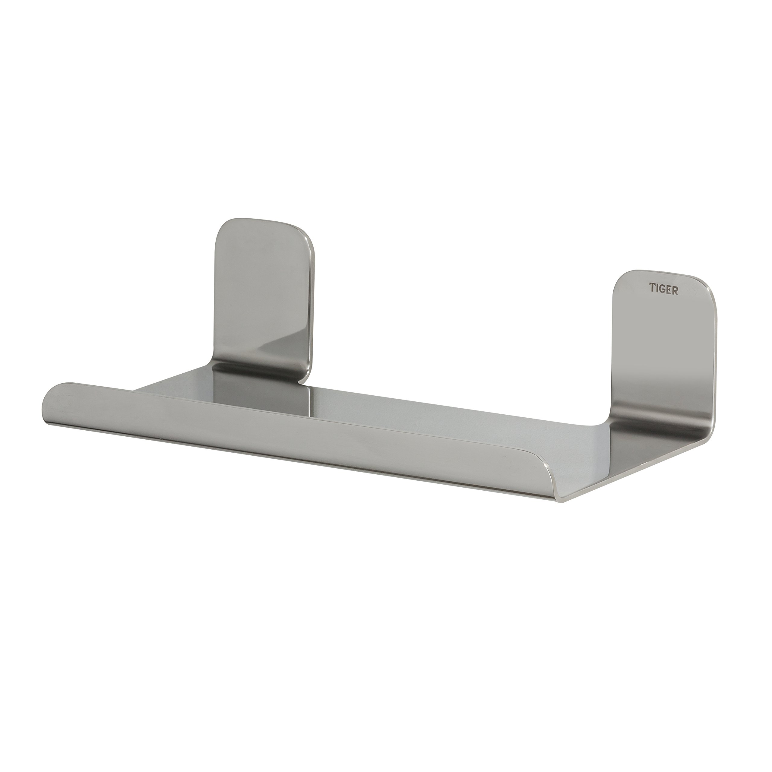 Stainless Steel Corner Shelf for Wall Mounting - 5 x 16.5 x 10.1 cm Polished Metal Shelf - Perfect for Bathroom, Kitchen & Small Space Organization