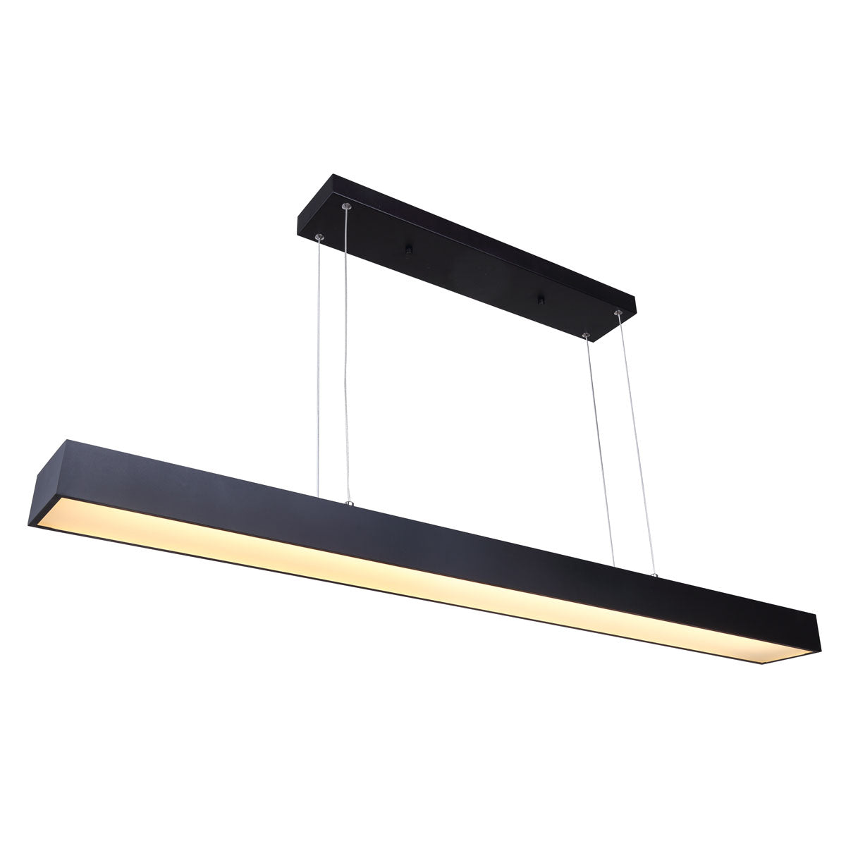 Canarm JACO 6-Light LED Matte Black Chandelier - Modern Farmhouse Ceiling Light Fixture for Dining Room, Living Room & Bedroom