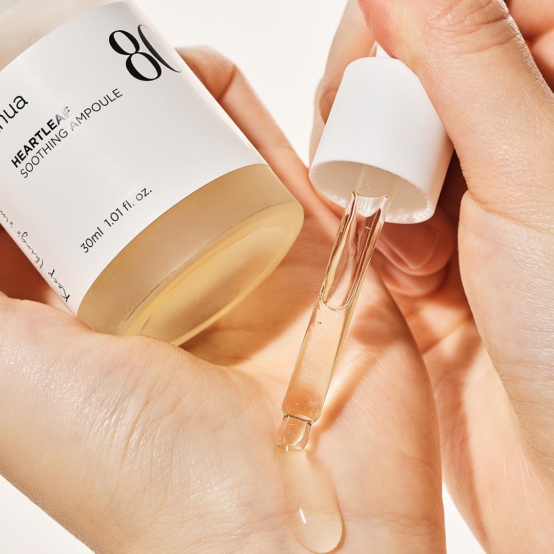 ANUA Heartleaf 80% Soothing Ampoule 30ml - Hydrating Facial Serum for Sensitive Skin, Redness Relief & Moisture Boost - Perfect for Daily Skincare Routine & Post-Treatment Calming