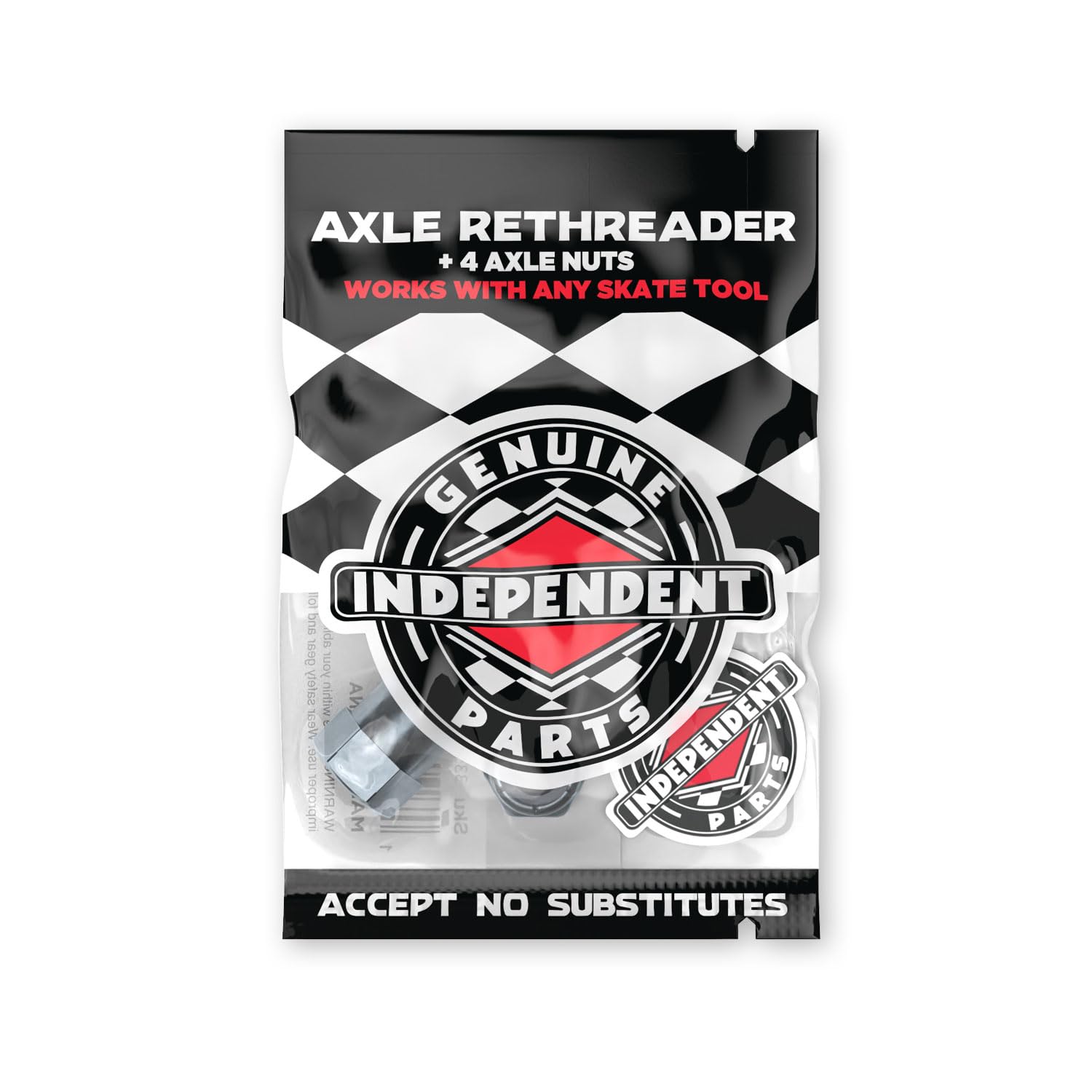 Independent Trucks Skateboard Hardware Axle Rethreader & Nuts Kit - Complete Skateboard Repair Tool for DIY Maintenance & Longboard Upgrades - Perfect for Skate Park, Street Skating & Home Workshop Use