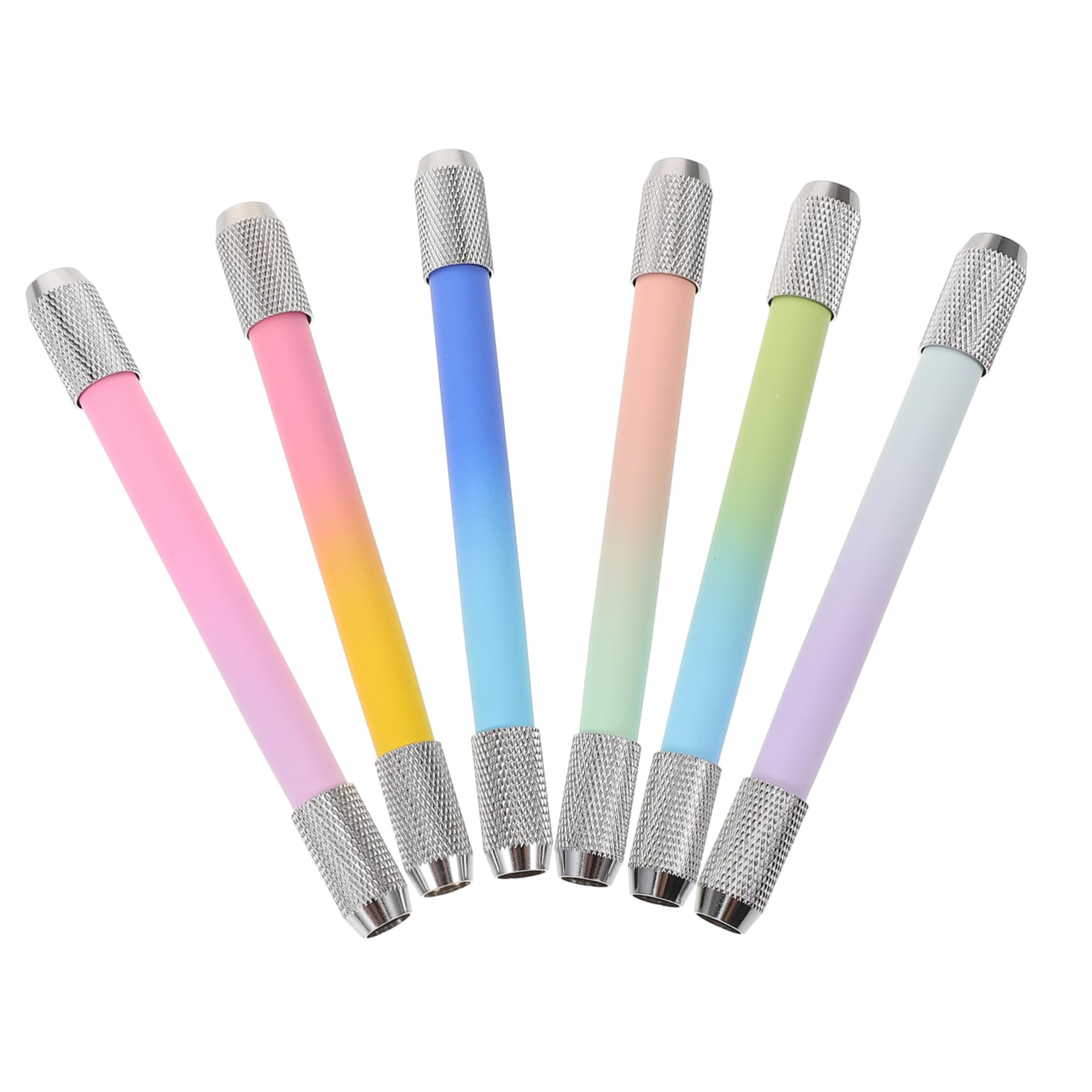 Operitacx 6-Pack Metal Pencil Holder & Extender Set - Artist Drawing Tools, Home & School Office Supplies - Perfect for Sketching, Calligraphy & Classroom Organization