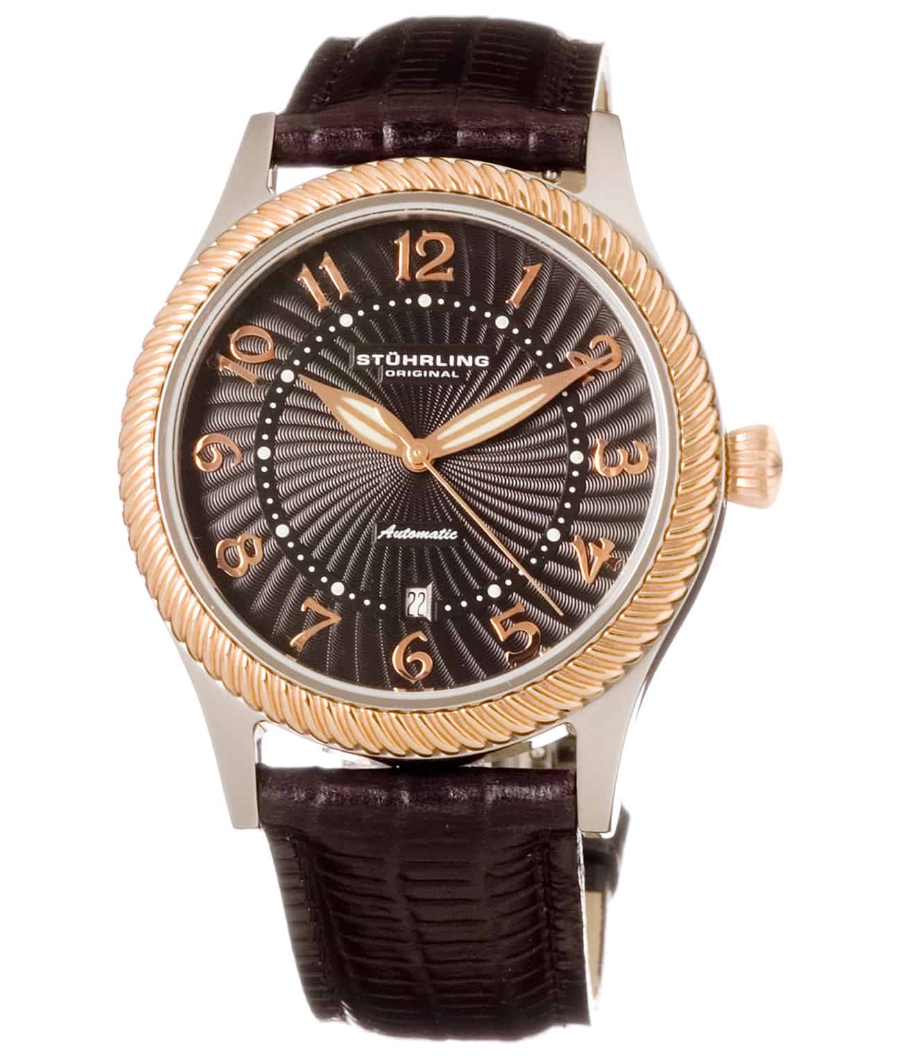 Caesar II 91B 42mm Classic Men's Watch - Luxury Stainless Steel Analog Wristwatch for Business, Formal & Casual Wear
