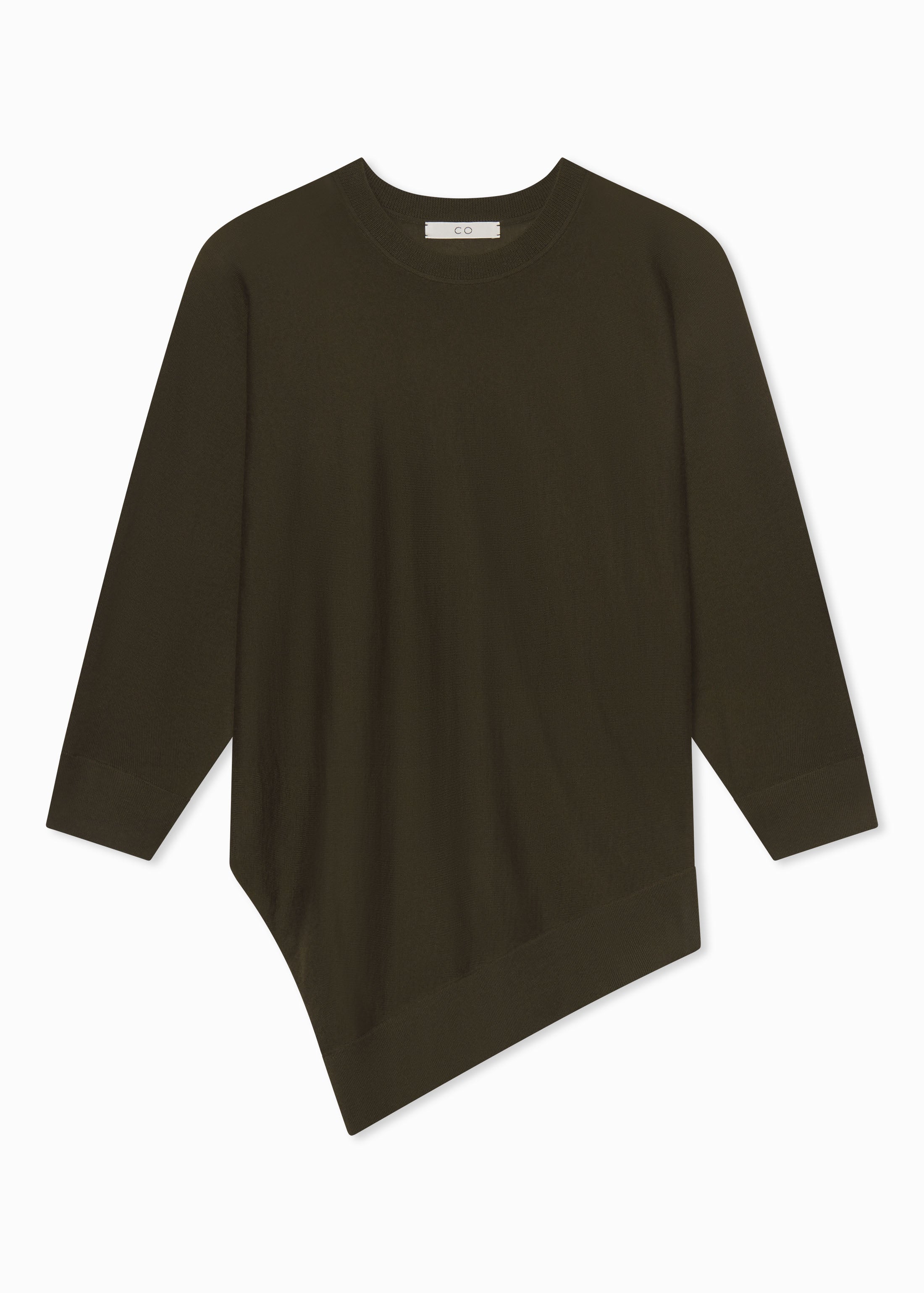 Luxury Draped Knit Cashmere Top for Women - Soft Olive Green Sweater | Perfect for Fall Layering, Office Wear & Casual Outfits