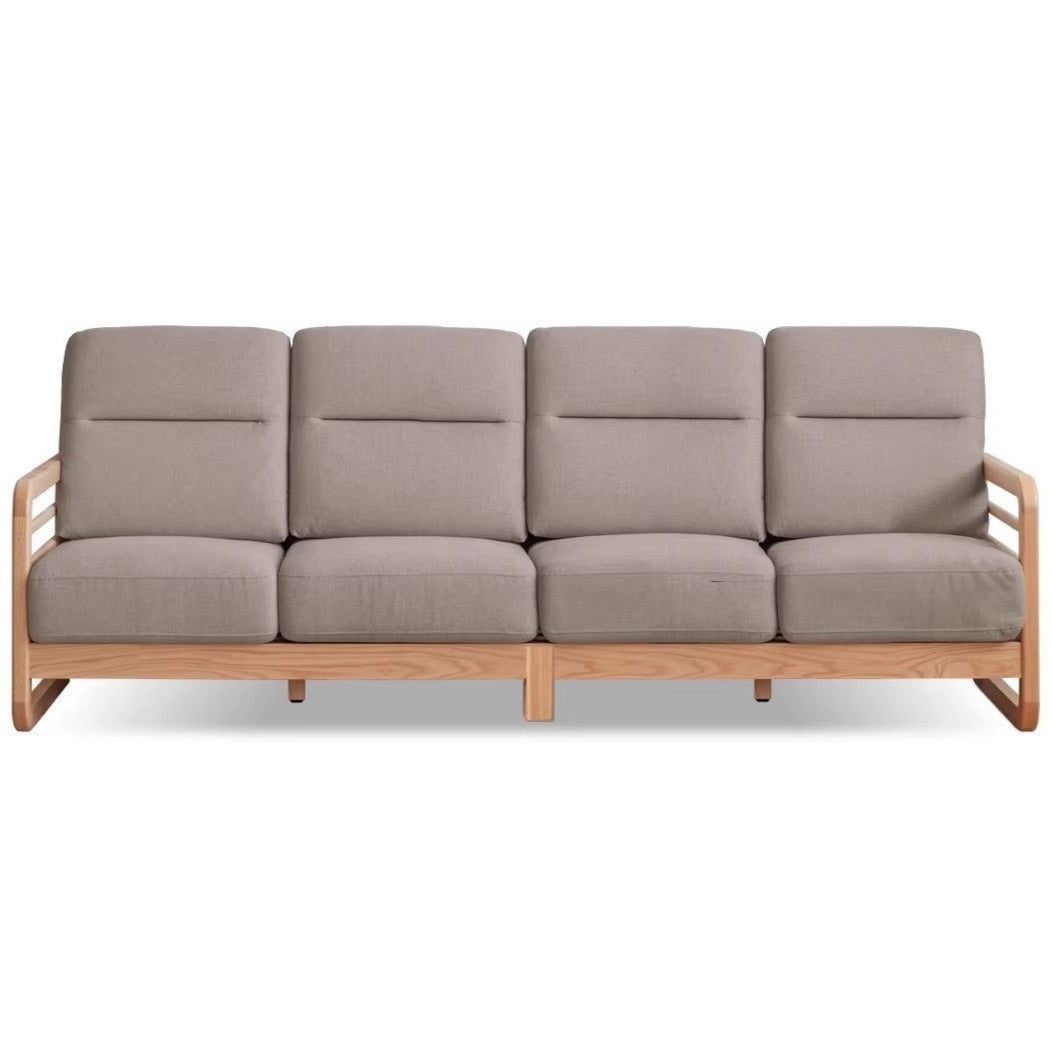 110.2х33.8х35.4 inch / 280х86х90 cm / Natural wood color - chestnut brown / sofa