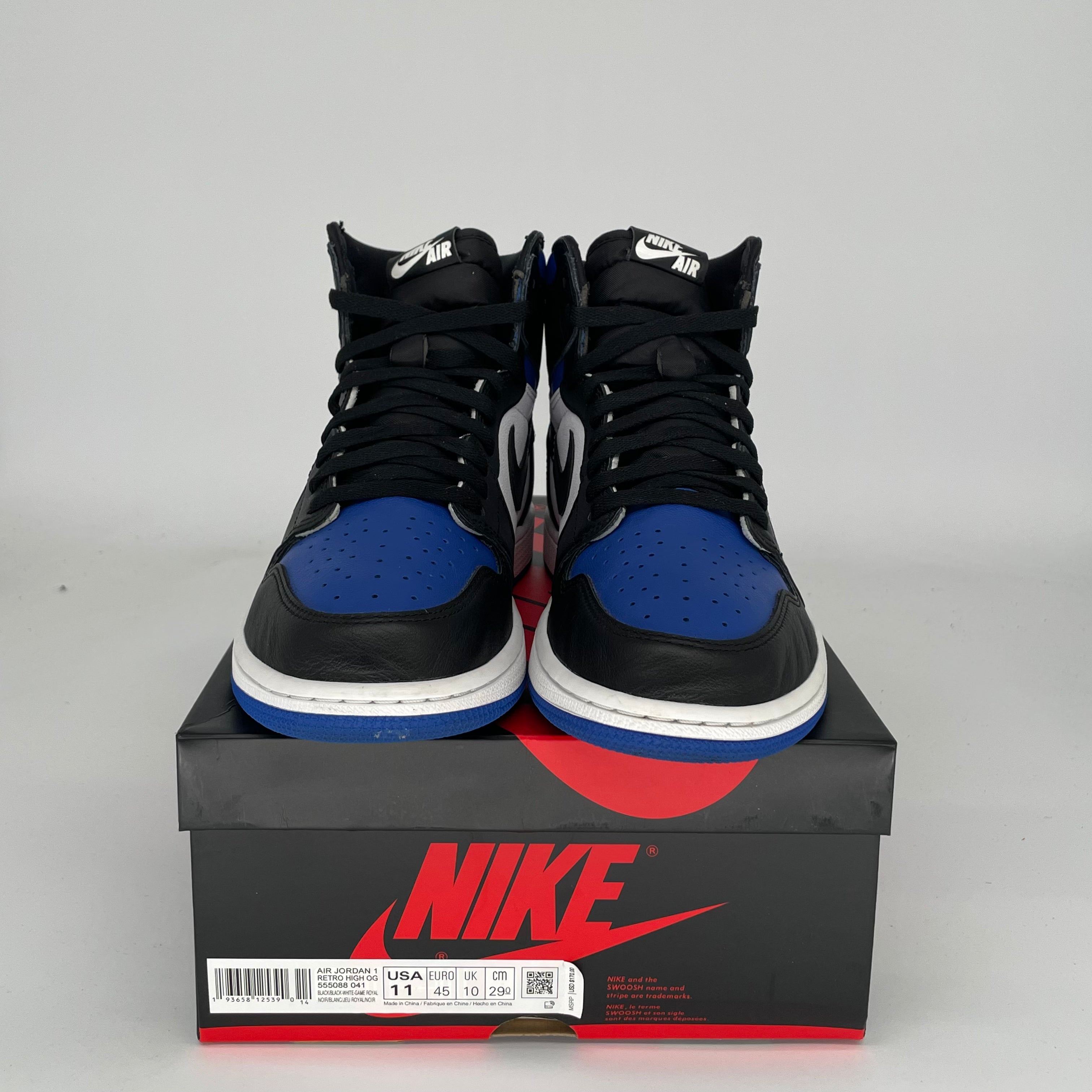 AIR JORDAN 1 ROYAL TOE Men's Basketball Shoes - Size 11 (555088-041) | Authentic Retro Sneakers for Streetwear & Sports Performance