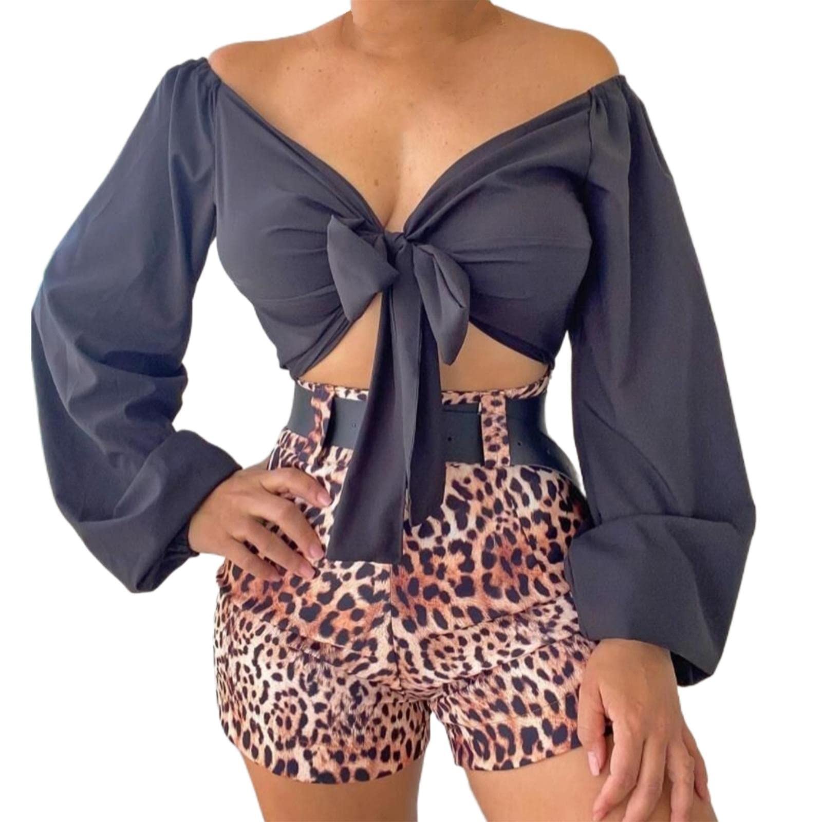 Rvidbe Women's 2-Piece Outfit Set - Sleeveless Top & Shorts | Plus Size Casual Summer Fashion | Spring/Summer 2023 Trends | Perfect for Beach Vacations, Weekend Outings & Summer Parties