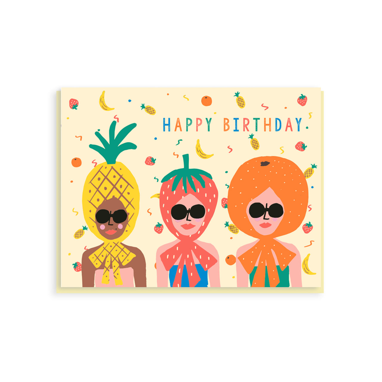 Colorful Fruity Birthday Greeting Card - Perfect for Birthday Wishes, Party Invitations & Celebrations | Ideal for Friends, Family & Coworkers