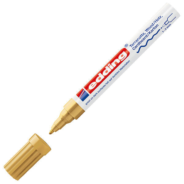 edding 4040 Fine Tip Matte Paint Marker - Permanent Waterproof Ink for DIY, Crafts, Signs & Metal Surfaces - Ideal for Artists, Designers & Industrial Use