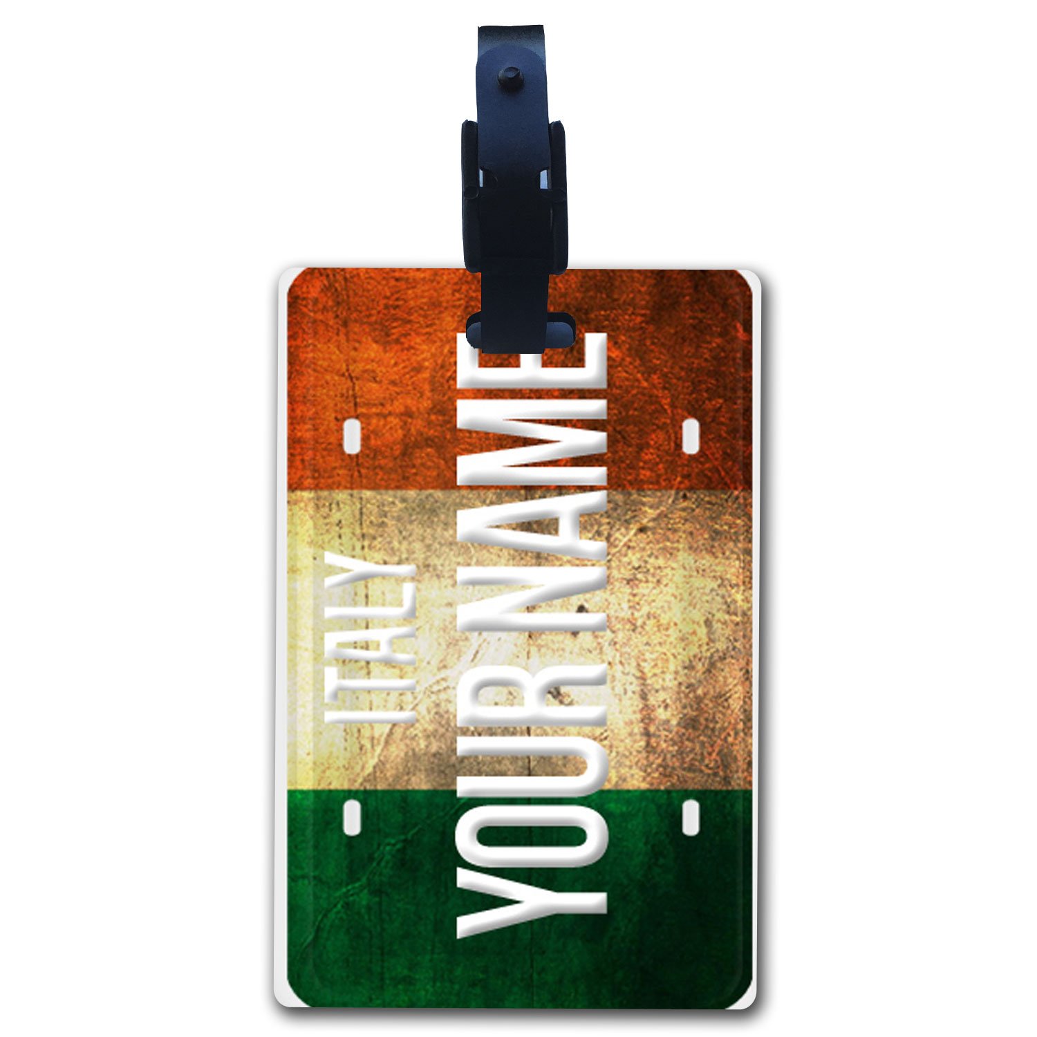 Custom Personalized Luggage Tags - Italy Flag Design for Travel Bags & Suitcases | Durable & Stylish Travel Accessories for Vacation, Business Trips & Airports
