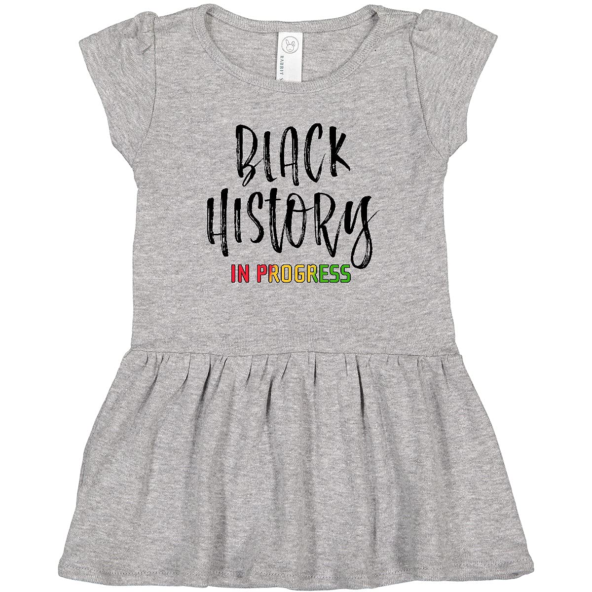 Inktastic Black History in Progress Toddler Dress - Cute African American Cultural Outfit for Girls & Boys - Perfect for Black History Month, School Events & Family Celebrations
