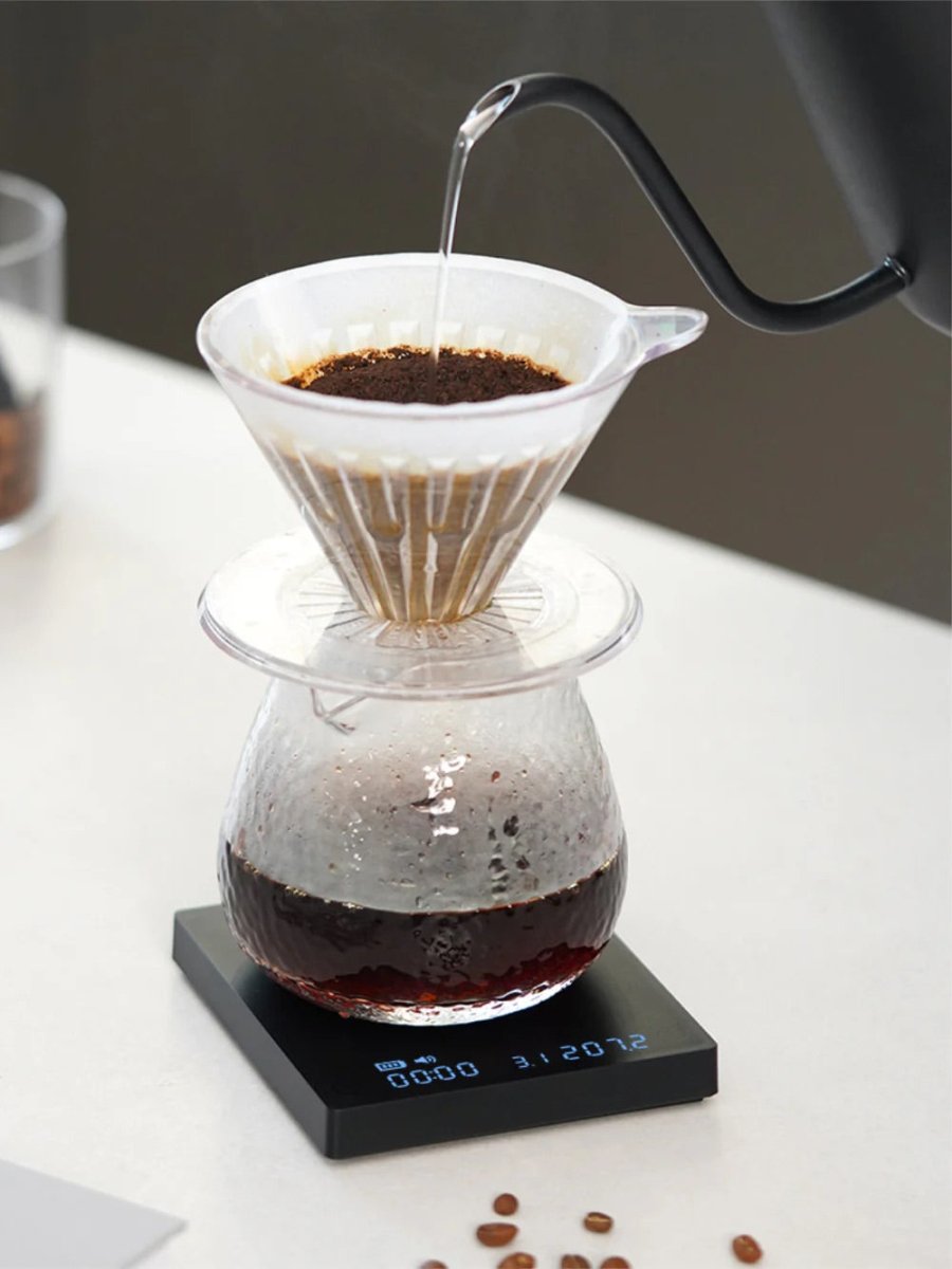 Timemore Black Mirror Mini Digital Coffee Scale - High Precision Espresso Scale with Timer, Perfect for Pour Over, French Press & Home Brewing