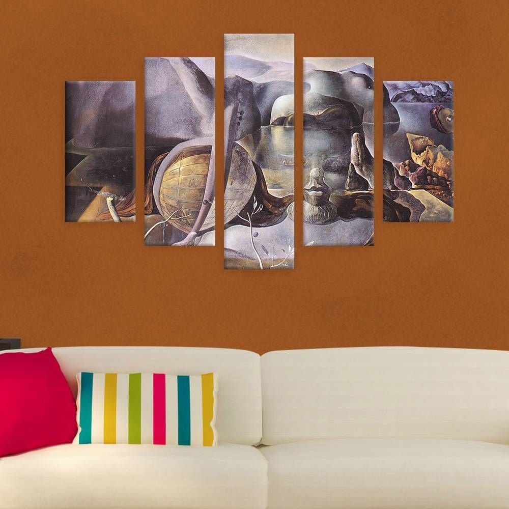 Salvador Dali The Endless Enigma 5-Panel Wall Art Print | 42x28 Inch Fine Art Photo Paper Poster (Rolled) | Modern Home Decor for Living Room, Bedroom or Nursery | HD Reproduction Surrealist Painting