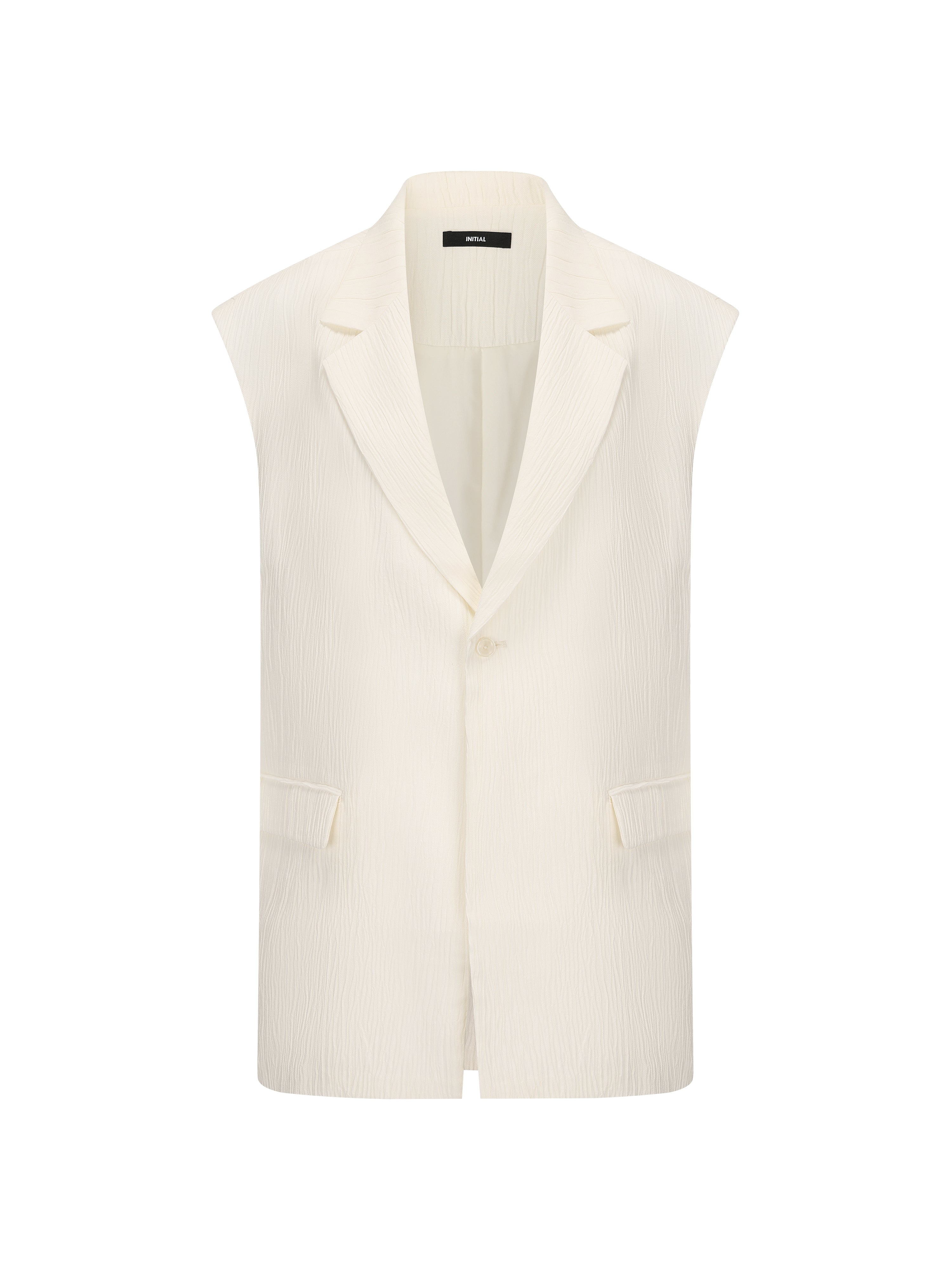 Stylish Oversized Jacquard Waistcoat Vest for Women - Elegant Floral Embroidery, Loose Fit Fashion Top - Perfect for Office, Date Night & Special Occasions