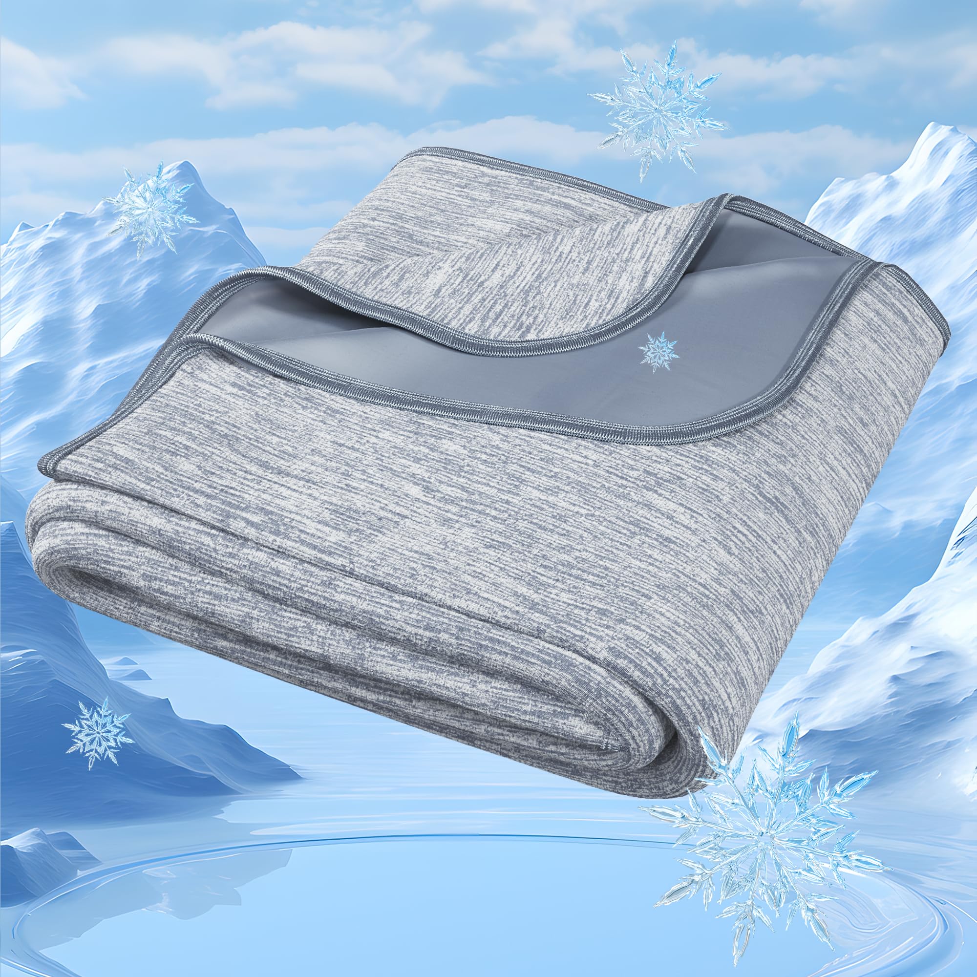 Cooling Lightweight Summer Blanket - Thin Breathable Cooling Blanket for Hot Sleepers - 50