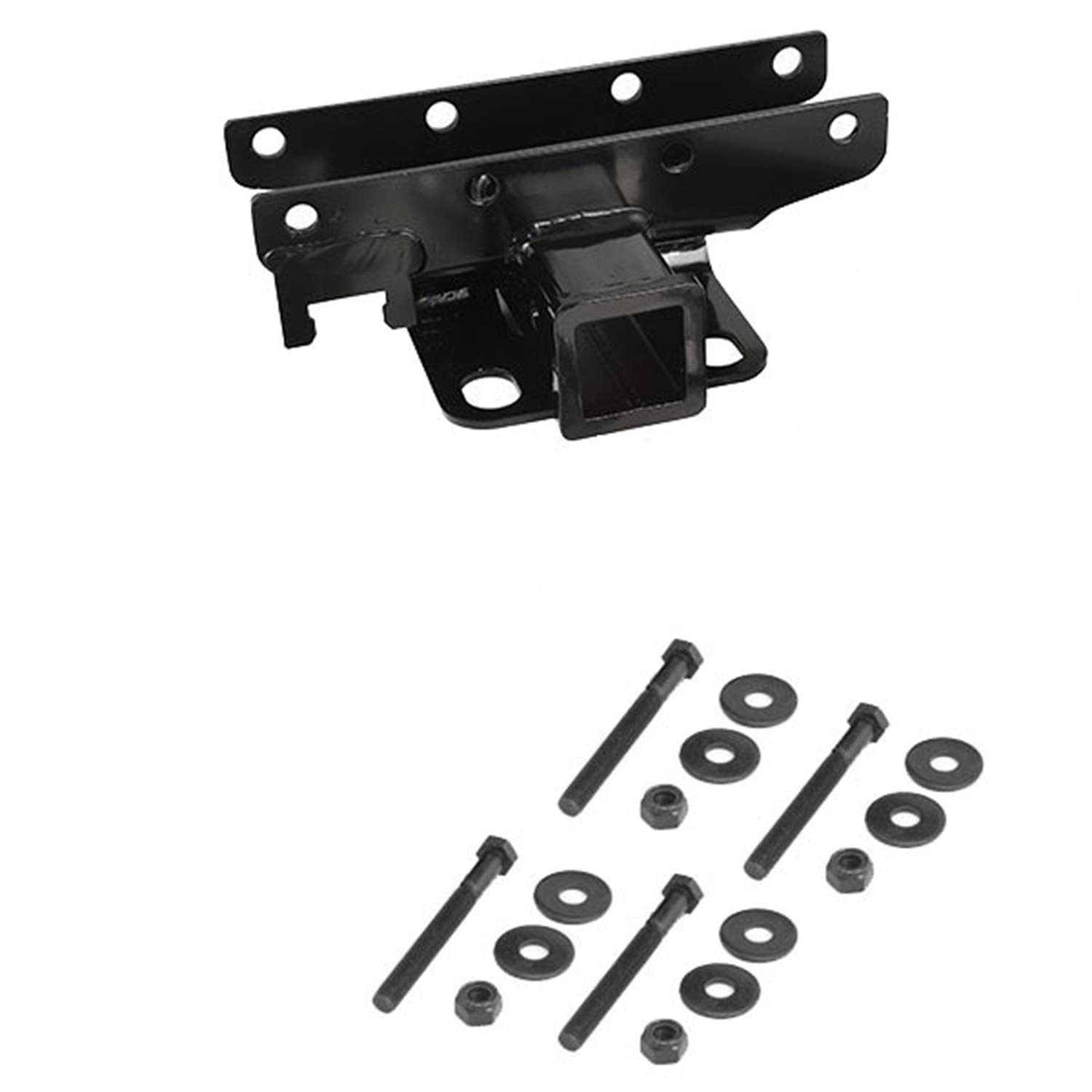 Rugged Ridge 2 Inch Trailer Hitch for 2007-2018 Jeep Wrangler JK | Heavy Duty Towing Accessory | Perfect for Off-Road Adventures & Camping Trips (Model 11580.10)