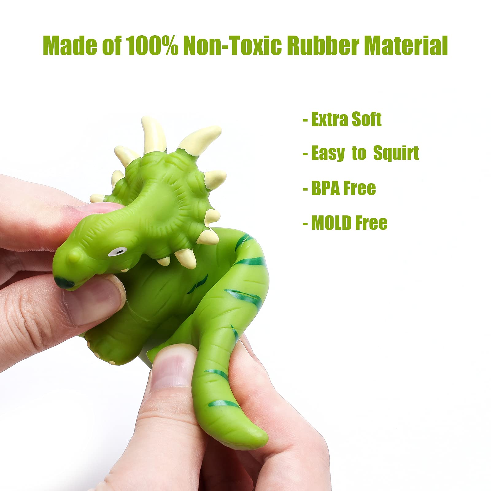 Hely Cancy Dinosaur Bath Toys for Kids - Squirt Water Play Toys for Baby Bath Time, Shower & Pool Fun | Perfect for Sensory Play, Learning & Outdoor Water Activities