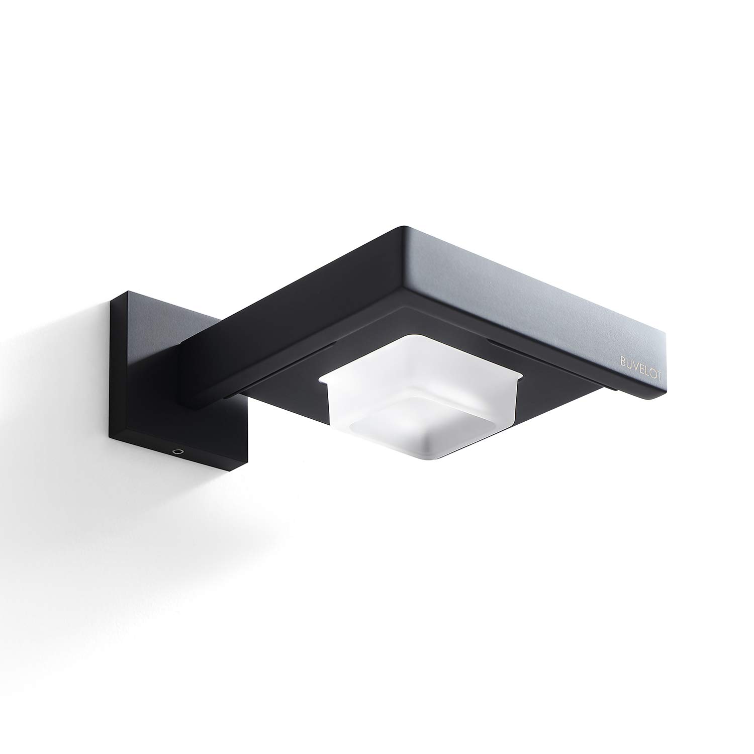 Frosted Glass Soap Dish Holder - Modern Square Bathroom Soap Tray with Wall Mount, Matte Black for Shower & Sink - Durable Tempered Glass Soap Saver for Spa, Hotel, and Home Bathroom Decor (071020-MB Les Series)