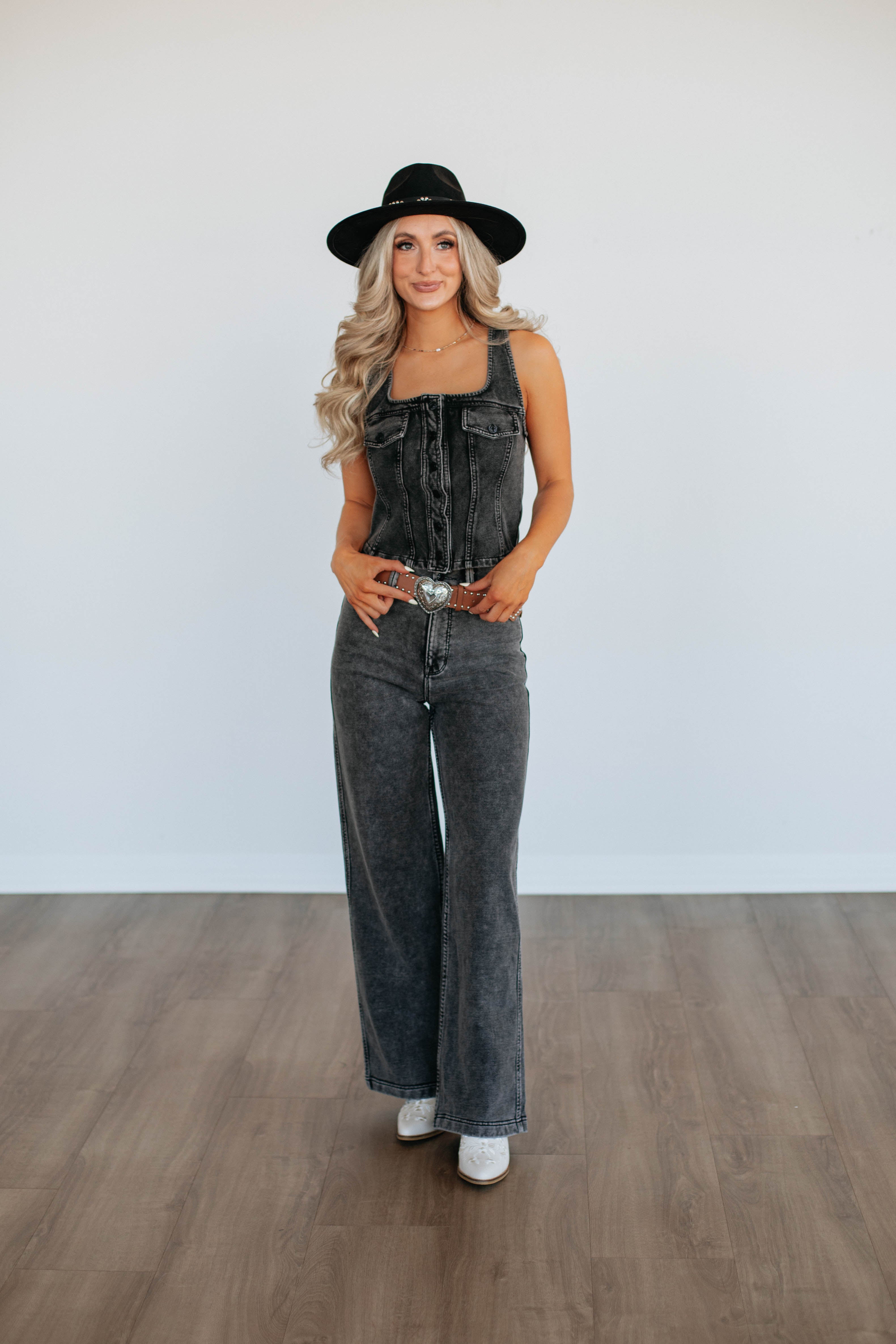 Felipa Denim Vest for Women - Stylish Distressed Denim Jacket with Front Pockets | Perfect for Casual Outfits, Layering, and Streetwear Fashion