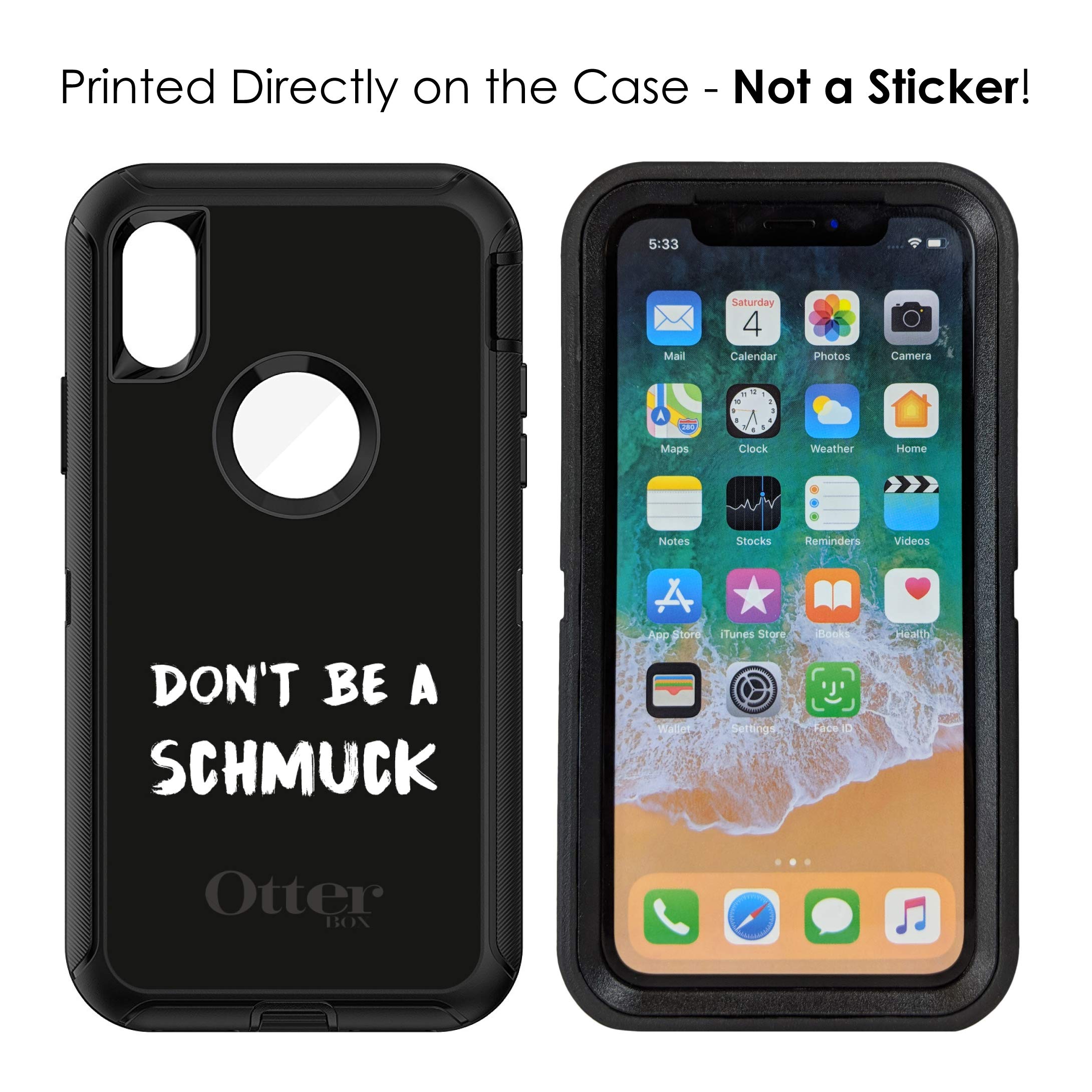 Premium iPhone Xs Max Case (6.5 Inch) - Rugged Protective Cover with Shock Absorption | Durable Replacement for OtterBox Defender | Black & White Design | Perfect for Outdoor Activities, Work & Daily Use