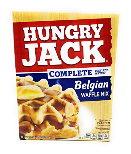 Hungry Jack Complete Belgian Waffle Mix - 2 Pack | Easy Homemade Waffle Batter | Perfect for Breakfast, Brunch & Family Gatherings