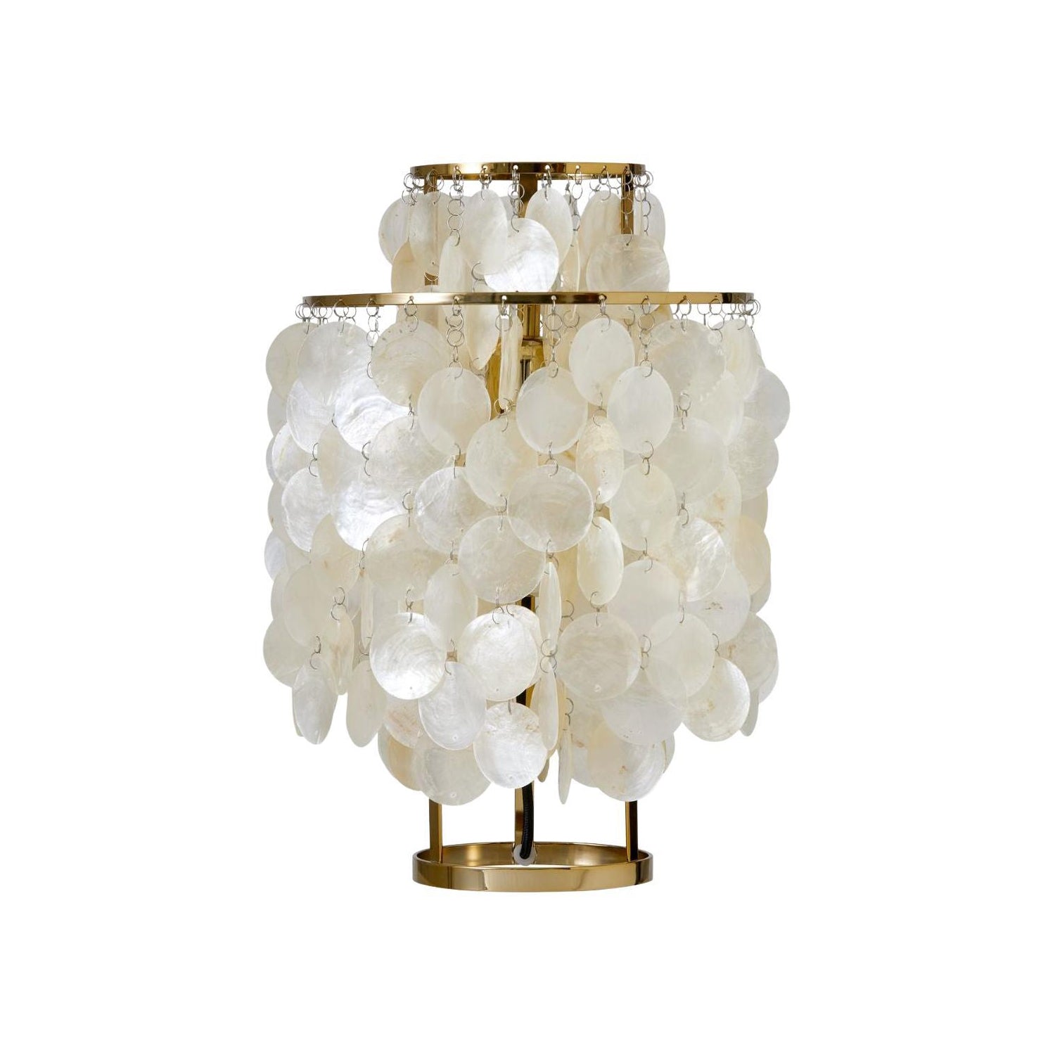 Modern Round Shell Table Lamp - Elegant Bedside & Living Room Lighting for Home Decor - Perfect for Bedrooms, Offices, and Cozy Reading Nooks