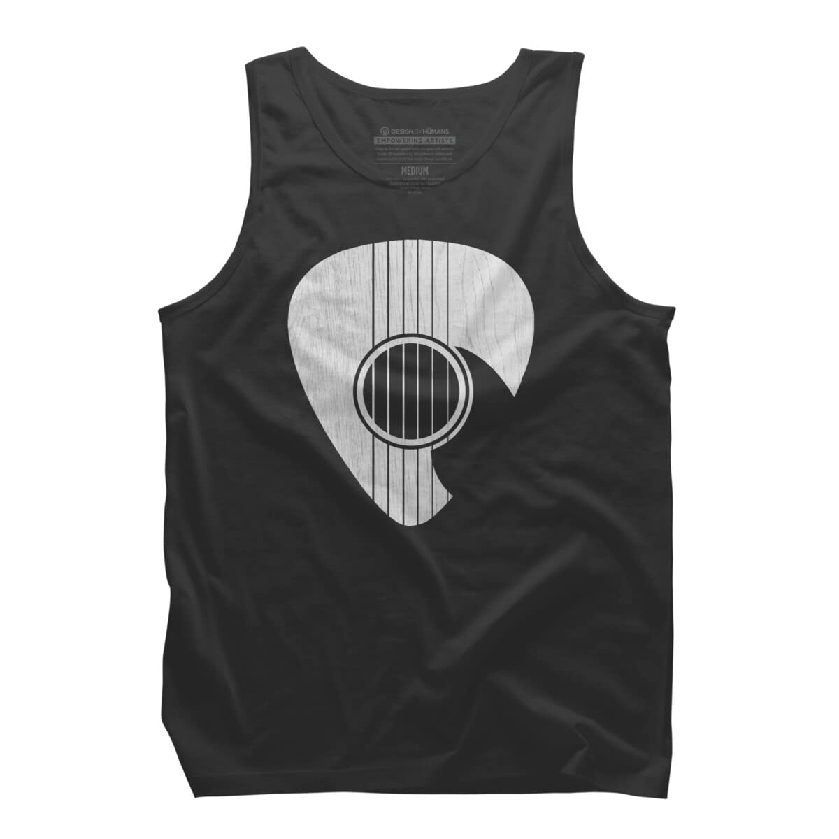 NDTank Men's Strum Graphic White Tank Top - Soft Cotton Sleeveless Shirt for Casual Wear, Gym & Summer Outfits