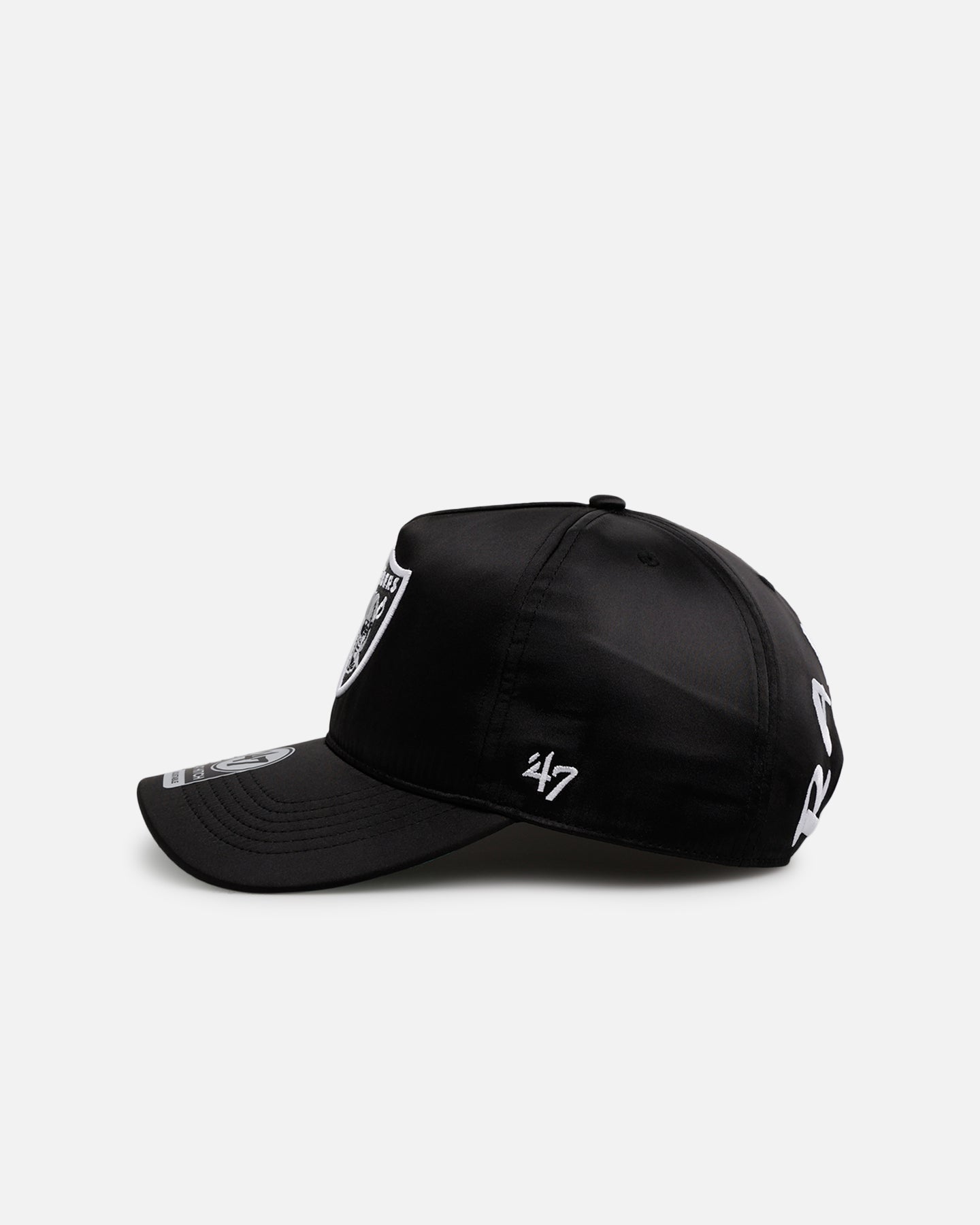 47 Brand Las Vegas Raiders 'Silky Way' Snapback Hat - Black Adjustable Baseball Cap for Men & Women - Perfect for Game Day, Sports Events & Casual Wear