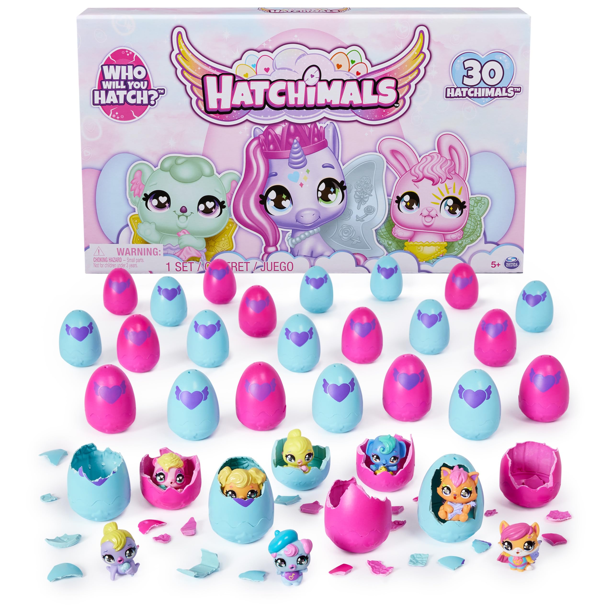 Hatchimals Alive CollEGGtibles 30 Egg Mystery Value Pack - Mini Figures Ultimate Cracking Set for Kids, Easter Basket Stuffers & Party Favors - 30 Unique Collectible Toys for Boys & Girls Age 3+ - Perfect for Easter Gifts, Birthday Parties & Surprise Egg Hunts