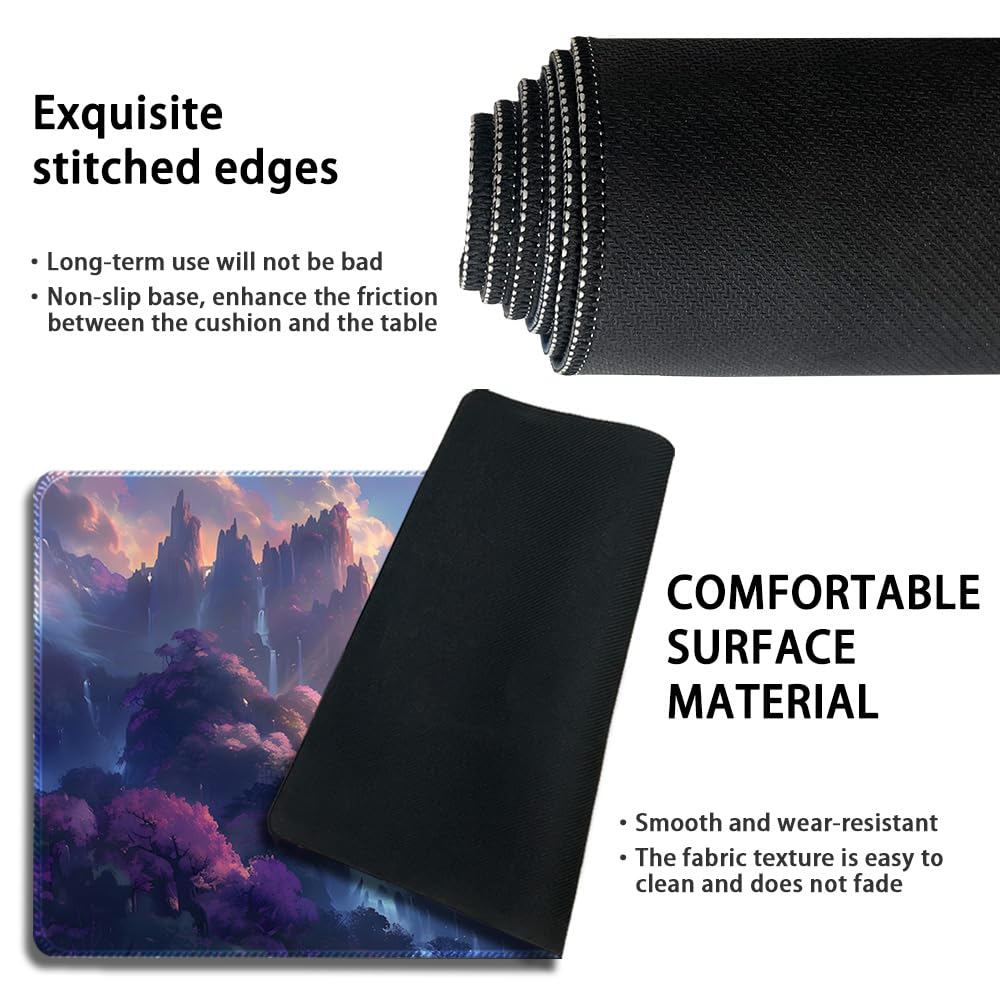 Premium MTG Playmat for TCG Games - Durable Non-Slip Surface with Zone Markings & Locking Edges - Includes Waterproof Storage Bag - Perfect for Magic: The Gathering, Yu-Gi-Oh, and Card Game Tournaments