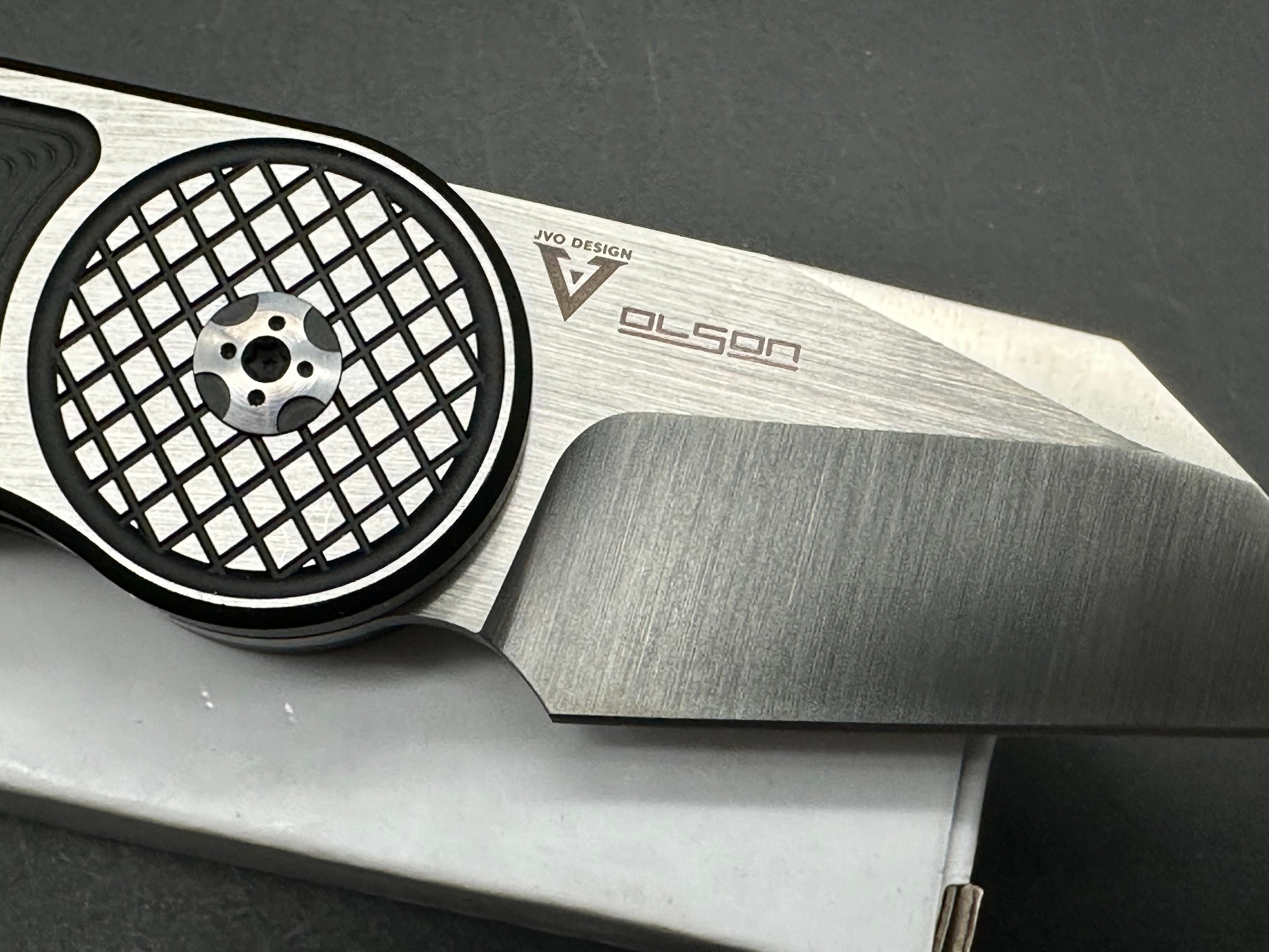 Begg Knives Micro Burst Checkered Button Lock Folding Pocket Knife - Gray Aluminum/Black G10 Handle - EDC, Outdoor, Camping & Everyday Carry