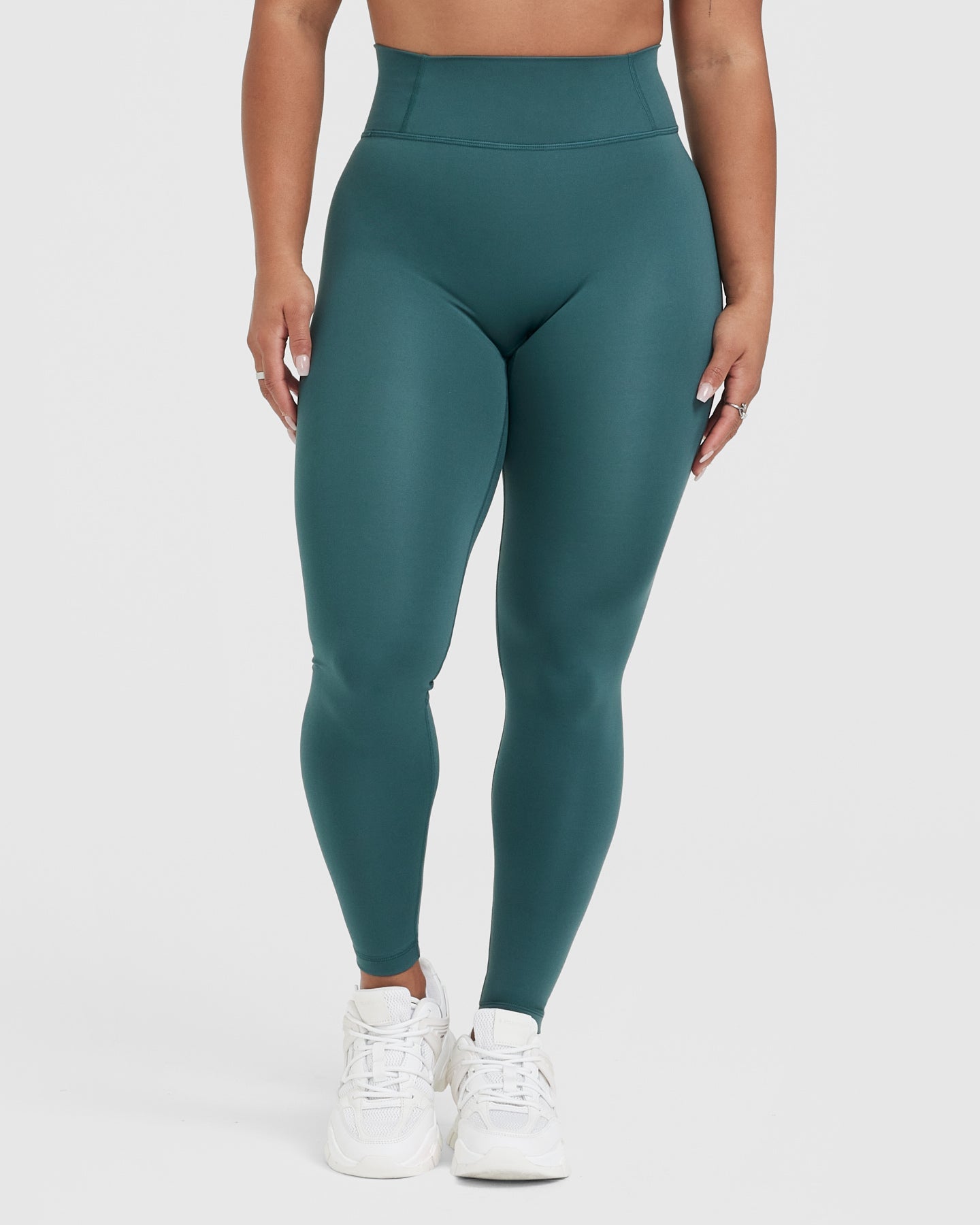 Timeless High Waisted Leggings for Women - Marine Teal Yoga Pants | Tummy Control Workout Leggings | Perfect for Yoga, Gym & Everyday Wear