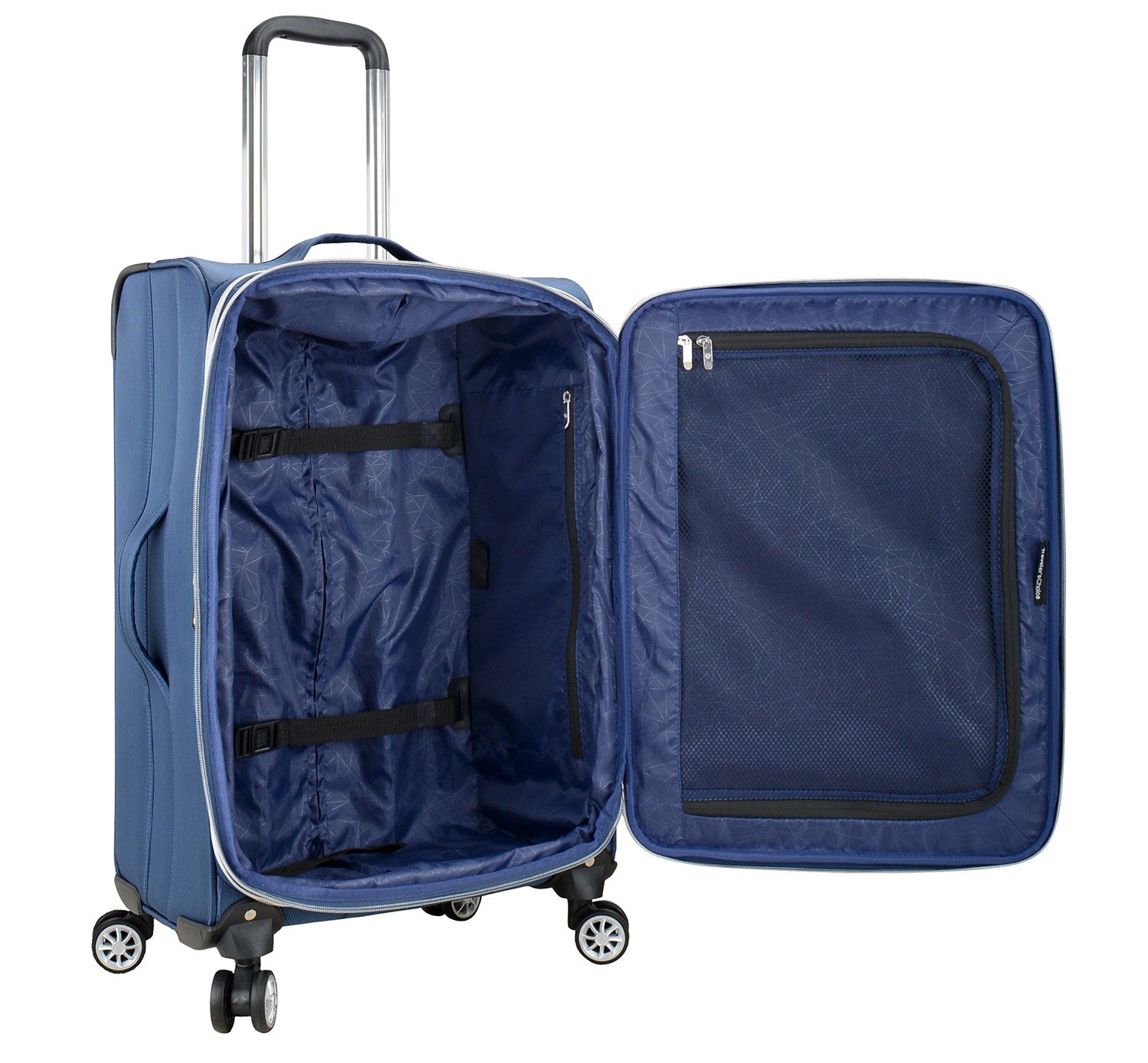Lares Medium Checked Luggage - Lightweight Durable Suitcase with Spinner Wheels for Travel | Perfect for Business Trips & Family Vacations