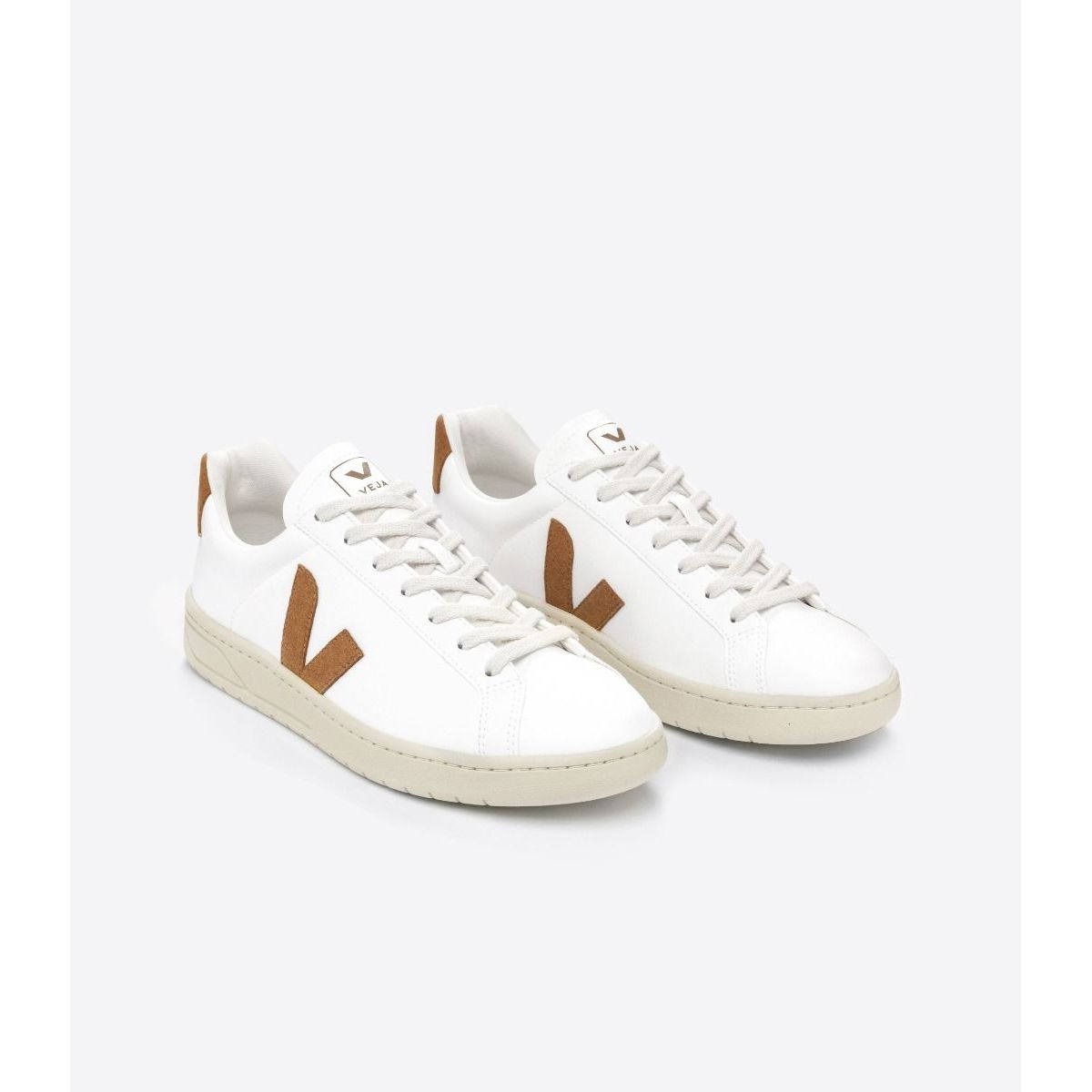 Veja Women's Urca CWL Sneakers - White Camel Leather Casual Shoes for Women | Comfortable Walking & Everyday Fashion | Perfect for Work, Travel & Street Style