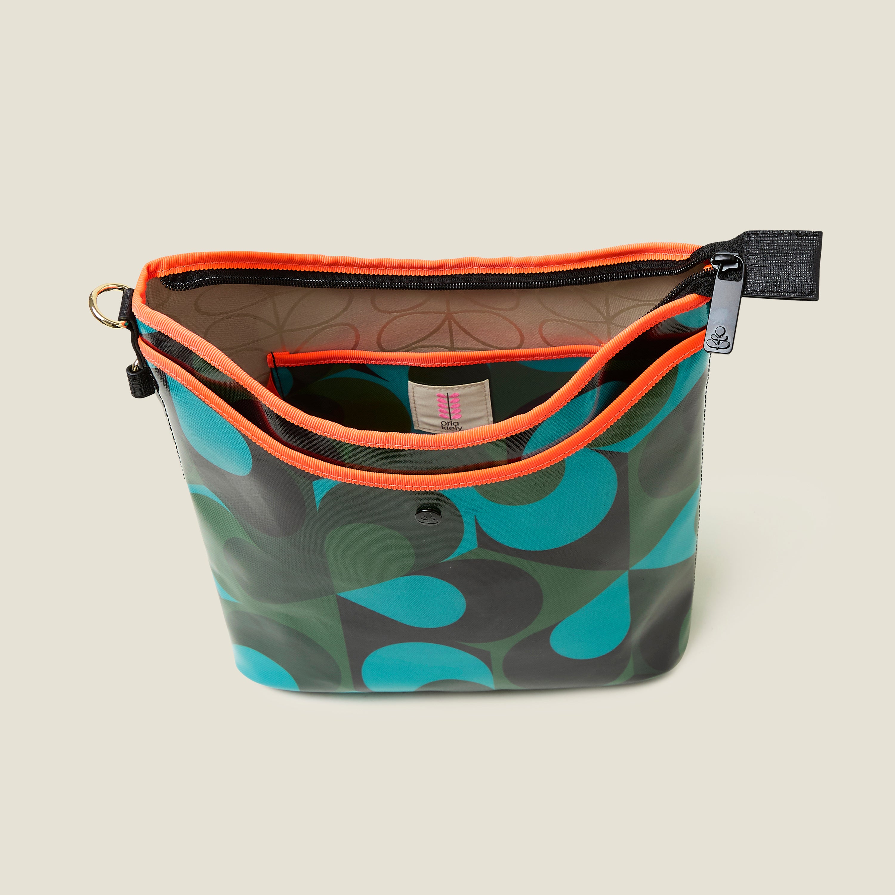 Stylish Crossbody Bag with Kaleidoscope Emerald Design - Perfect for Travel, Shopping & Everyday Use