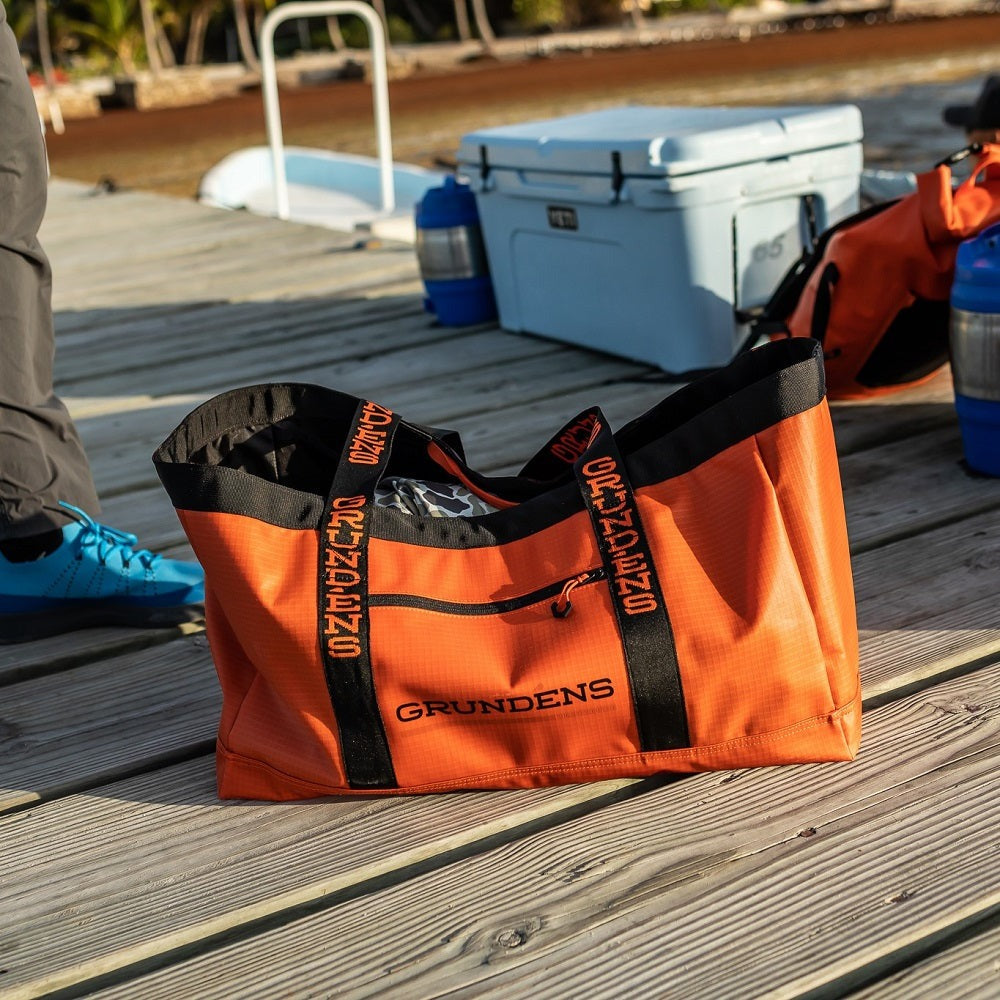 Grundens Gear Hauler 50L Waterproof Tote Bag - Durable Fishing & Outdoor Storage for Boating, Camping & Beach Trips