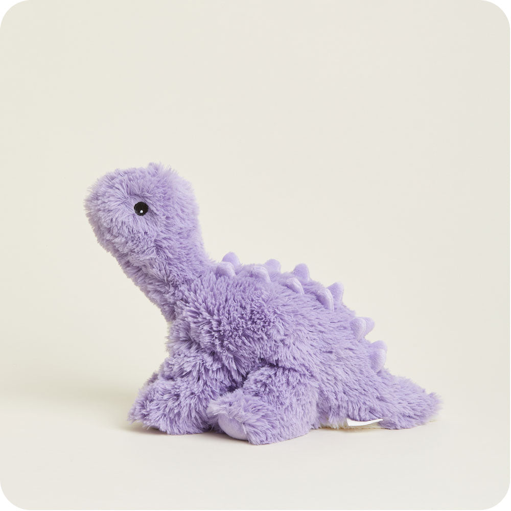 Purple Long Neck Dinosaur Warmies - Soft Plush Heating Pad for Kids & Adults | Perfect for Stress Relief, Anxiety, and Cold Weather Comfort | Great for Bedtime, Travel, and Relaxation