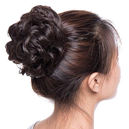 SIYAA Hair Juda Frill Maker for Parties - Set of 2 Black Hair Accessories | Perfect for Weddings, Festivals & Costume Events