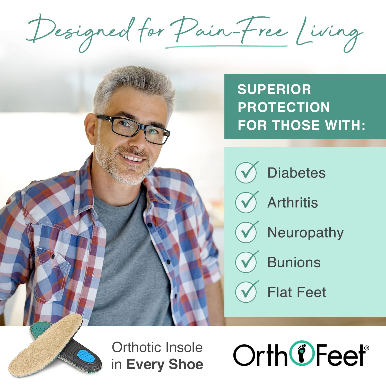 Orthofeet Asheville Men's Comfort Slippers for Arthritis & Diabetic Foot Pain Relief - Brown Leather Orthopedic House Shoes for Indoor & Outdoor Use