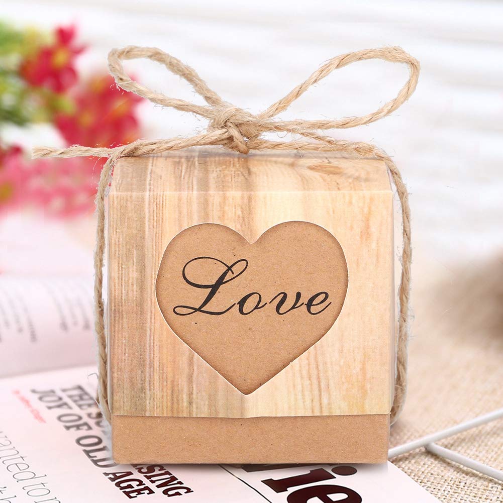 50Pcs 5x5x5cm Wedding Gift Boxes for Party Favors & Travel