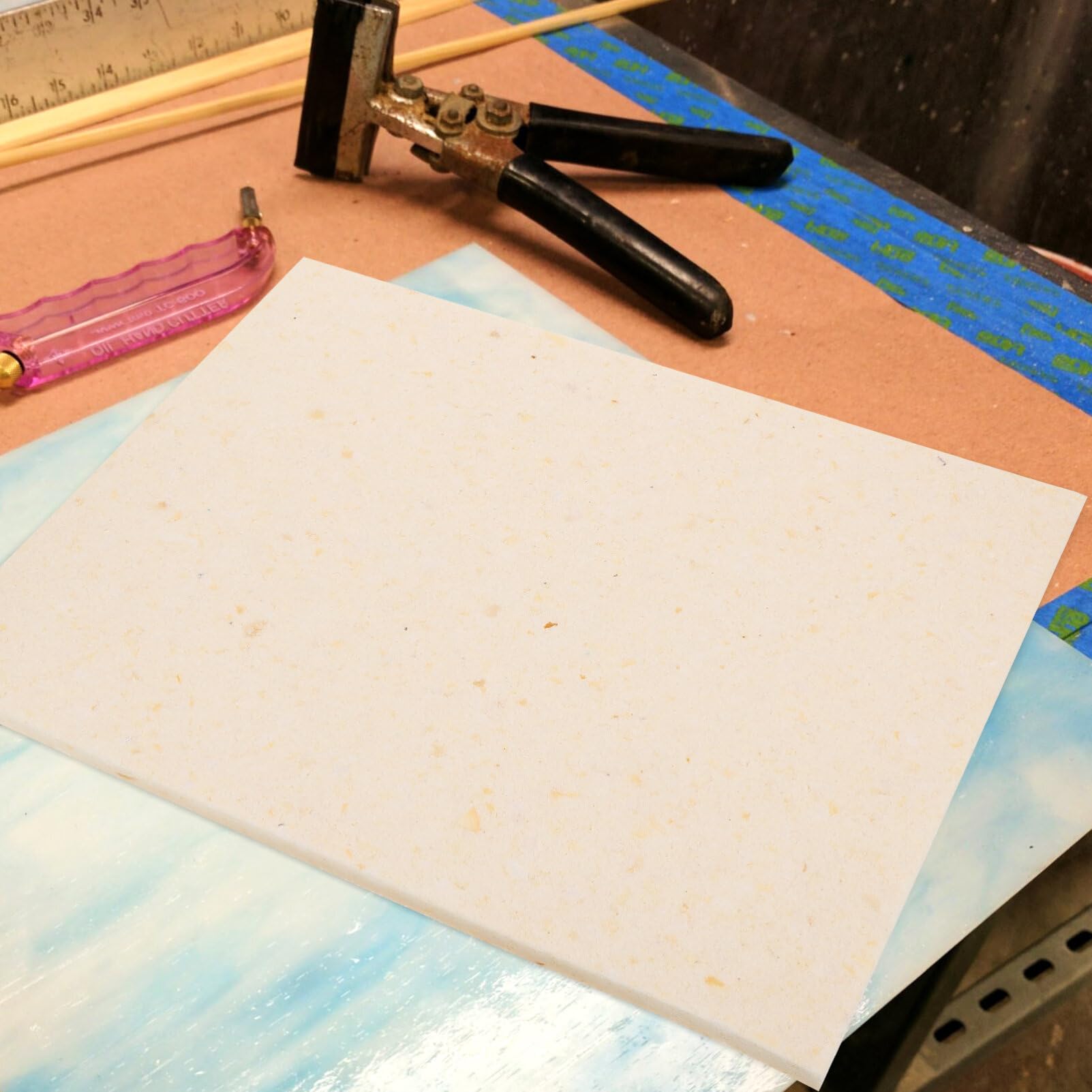 EXCEART 1 Sheet Sponge Heat Press Pad Insulation Mat - Replacement Pad for Heat Press Machine - Perfect for T-Shirt Printing, Sublimation & DIY Crafts