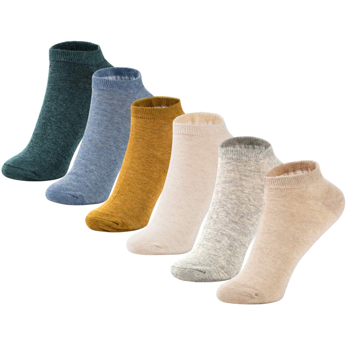 MAGIARTE Women's Ankle Socks - Soft Pure Cotton Low Cut No Show Socks for Women (3/6/12 Pack) - Breathable Athletic & Casual Socks for Running, Gym, Workout, and Daily Wear