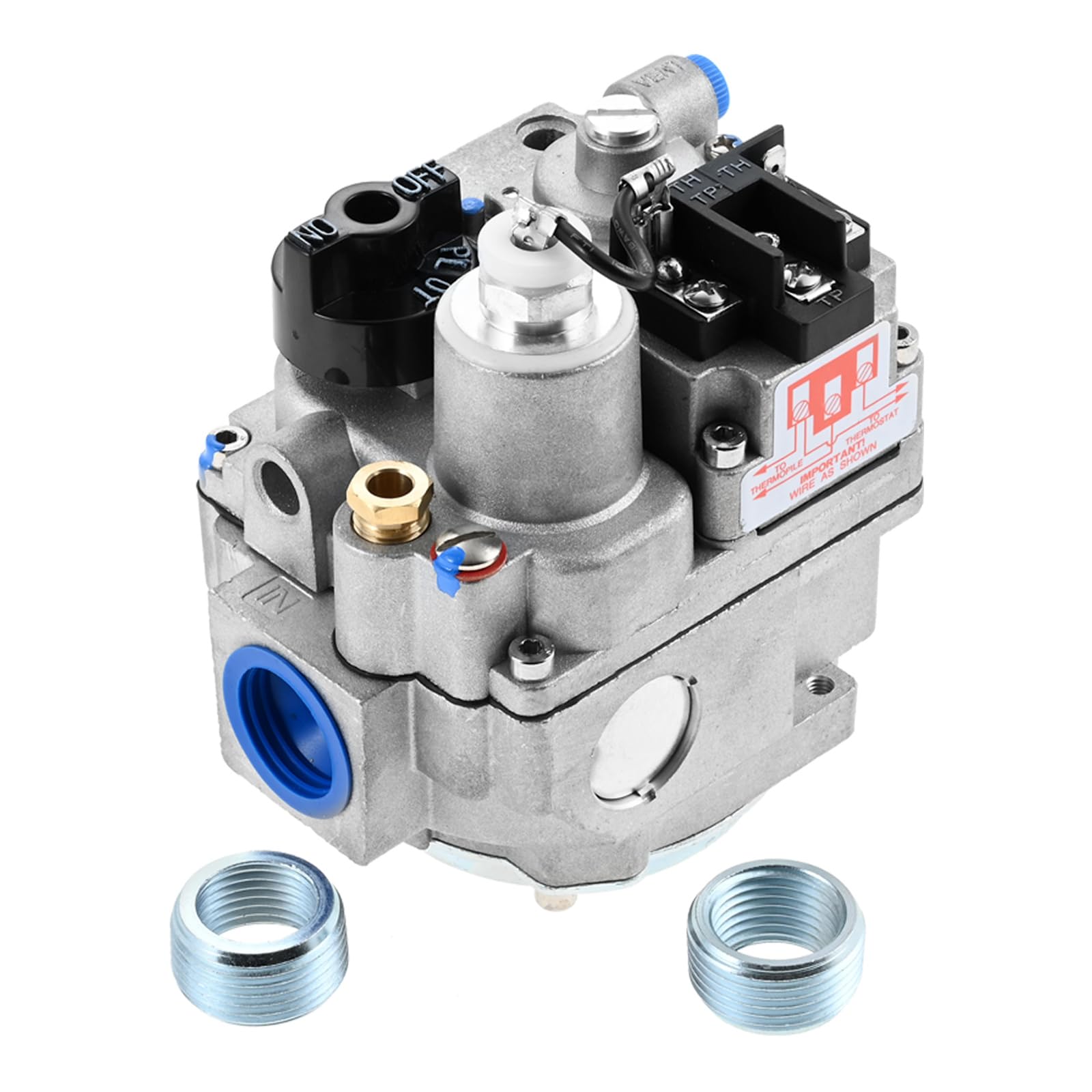 Robertshaw 700-506 Gas Valve Replacement - 720000 BTU/H Fast Opening Combination Valve for Gas Fryers - Compatible with Natural, Manufactured, Mixed & Air Mixtures - Perfect for Commercial Kitchen Equipment Repair and Maintenance