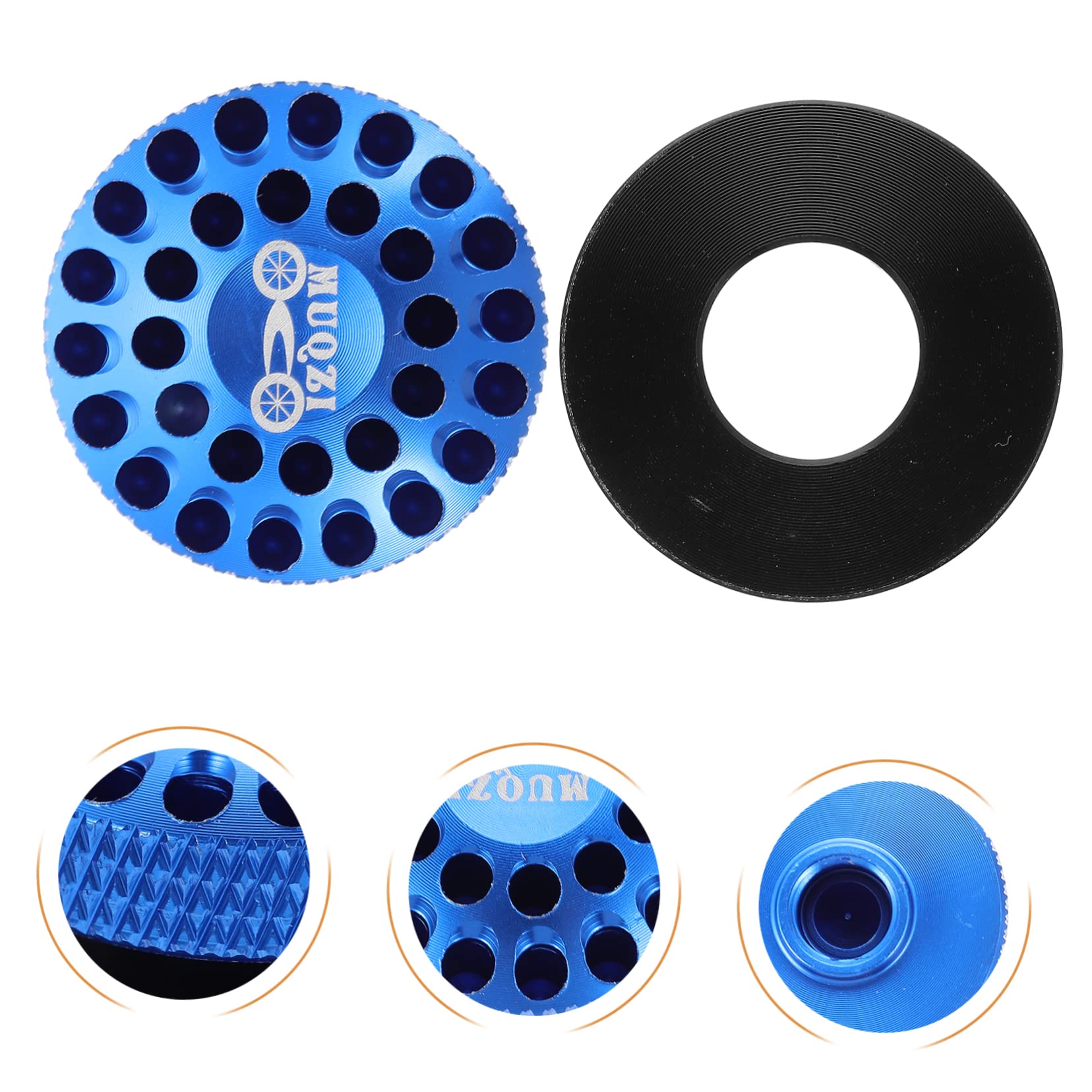 2PCS Aluminum Alloy Bicycle Fork Stem Caps - BMX Bike Tire Air Valve Cover Replacement Parts | Durable & Lightweight Bike Accessories for Mountain, Road & Commuter Bikes | Perfect for Cycling Maintenance & Protection